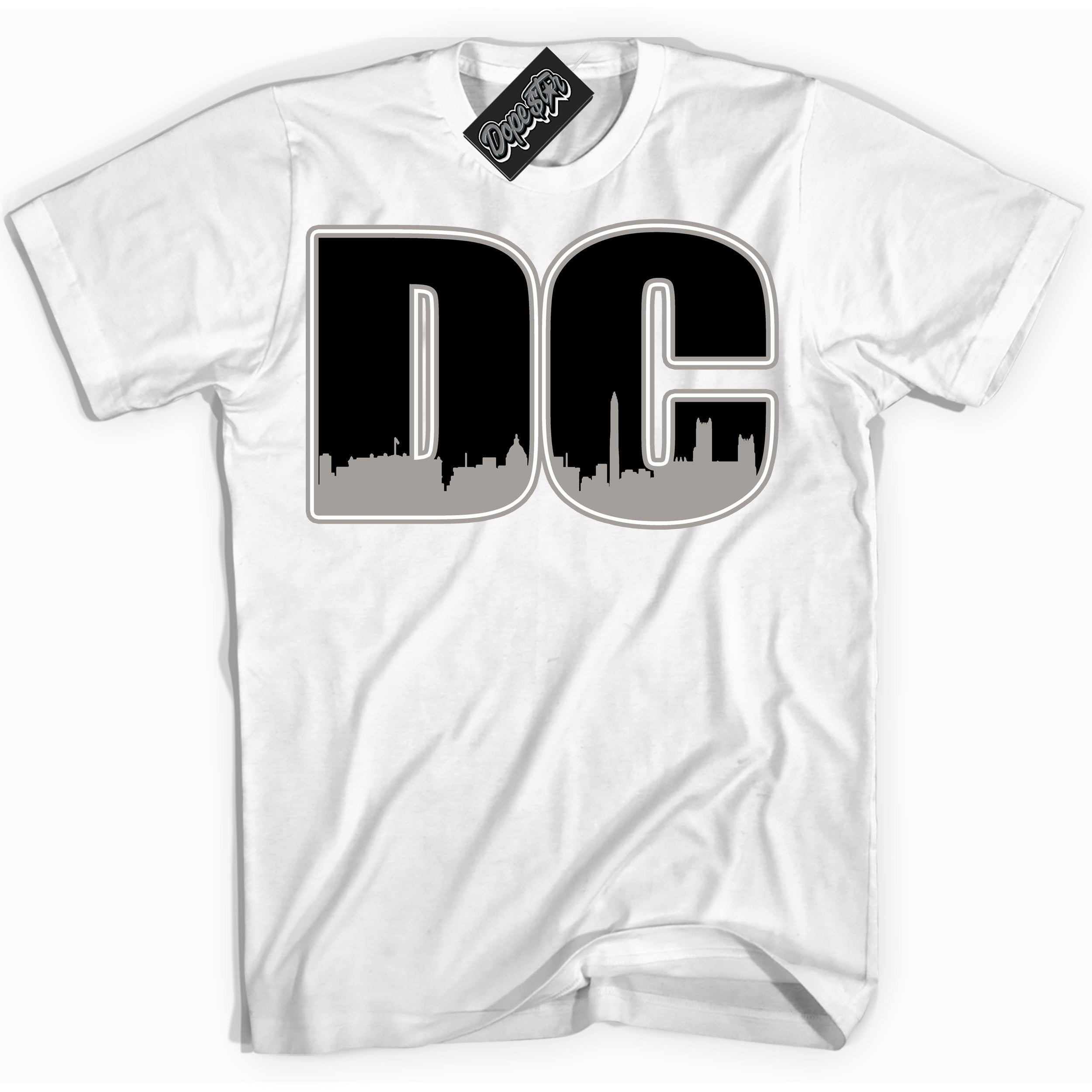 Cool White Shirt with “DC” design that perfectly matches the Satin Shadow 1s Jordans.