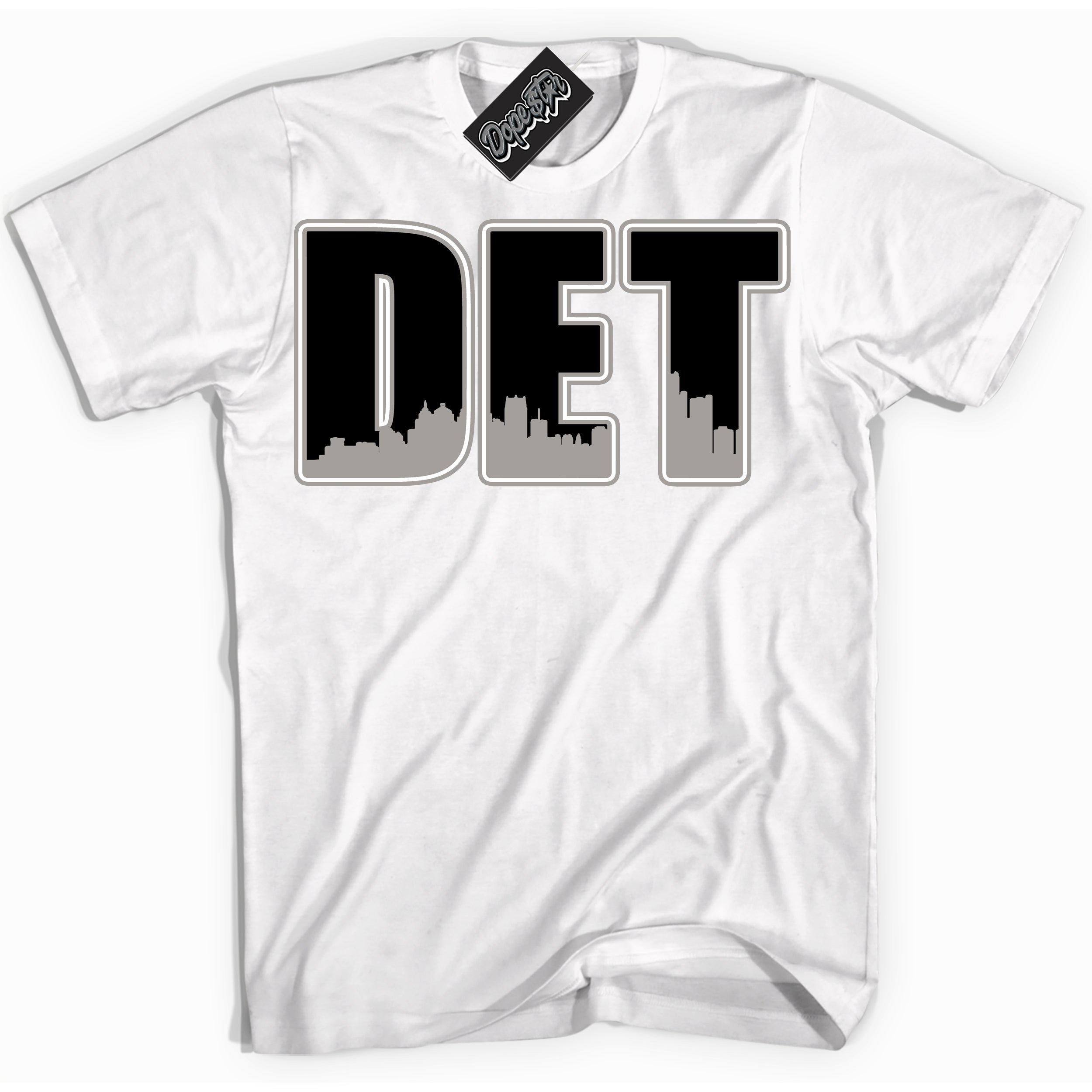 Cool White Shirt with “Detroit” design that perfectly matches the Satin Shadow 1s Jordans.