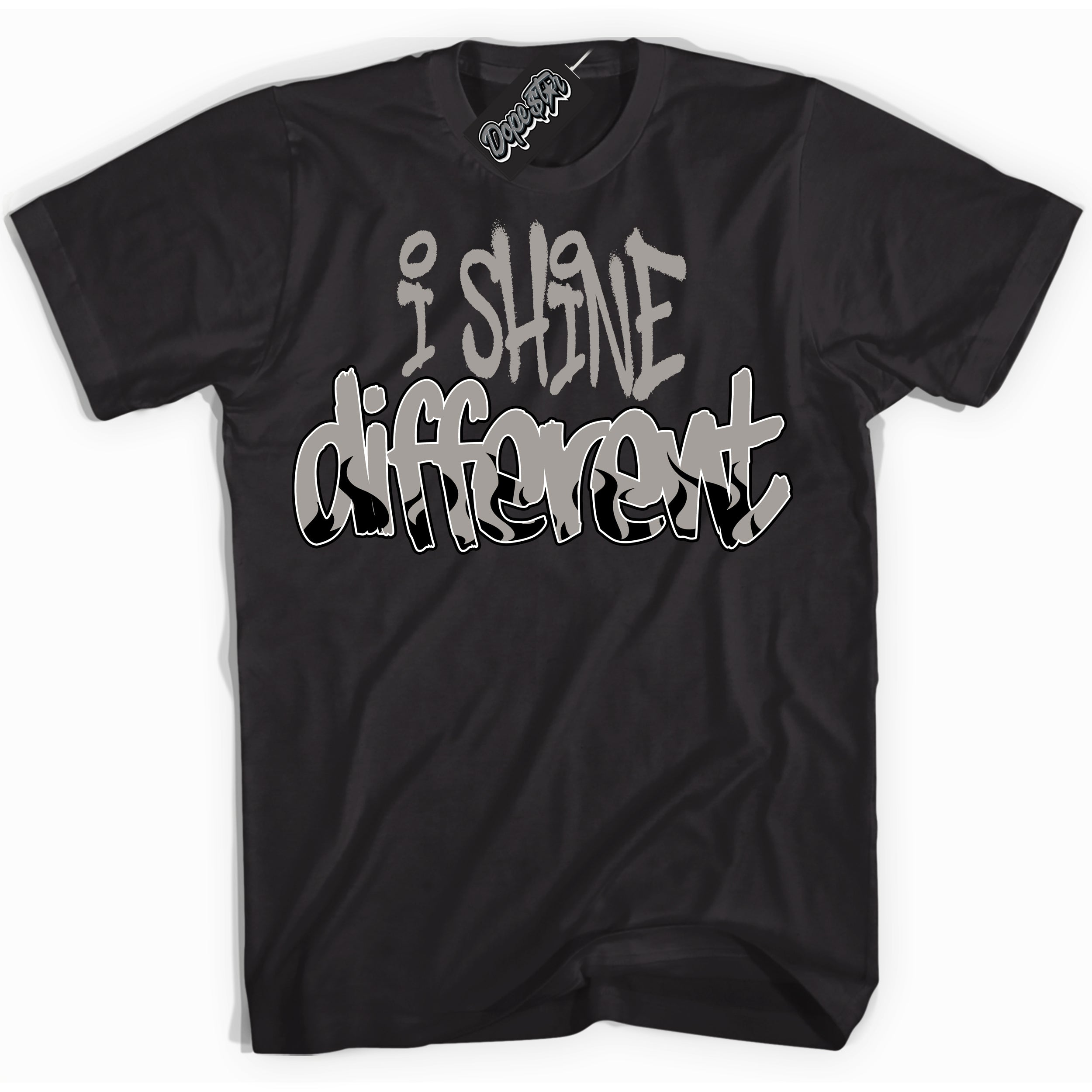 Cool Black Shirt with “I Shine Different” design that perfectly matches the Satin Shadow 1s Jordans.