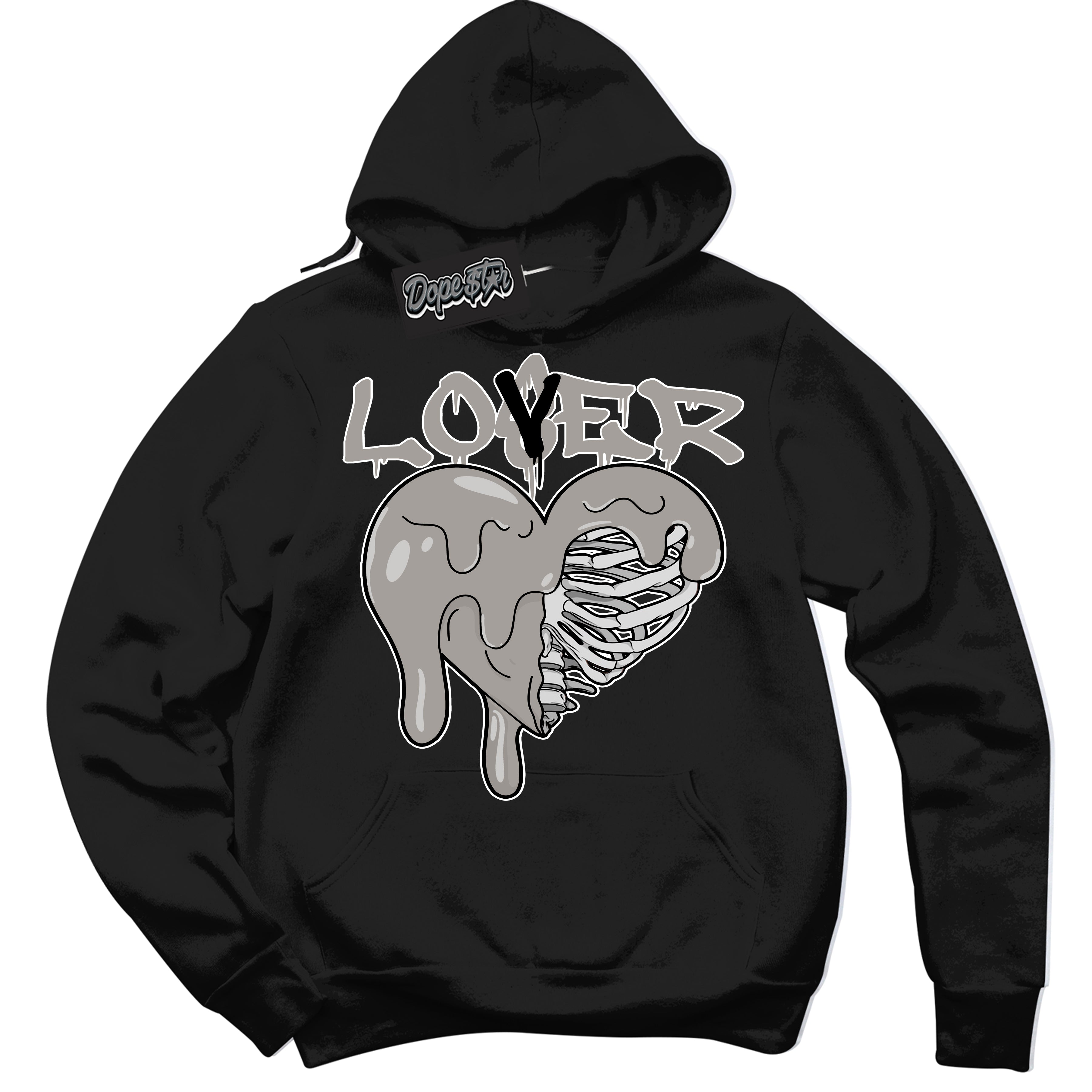 Cool Black Hoodie with “Lover Loser” design that Perfectly Matches Satin Shadow 1s Jordans.