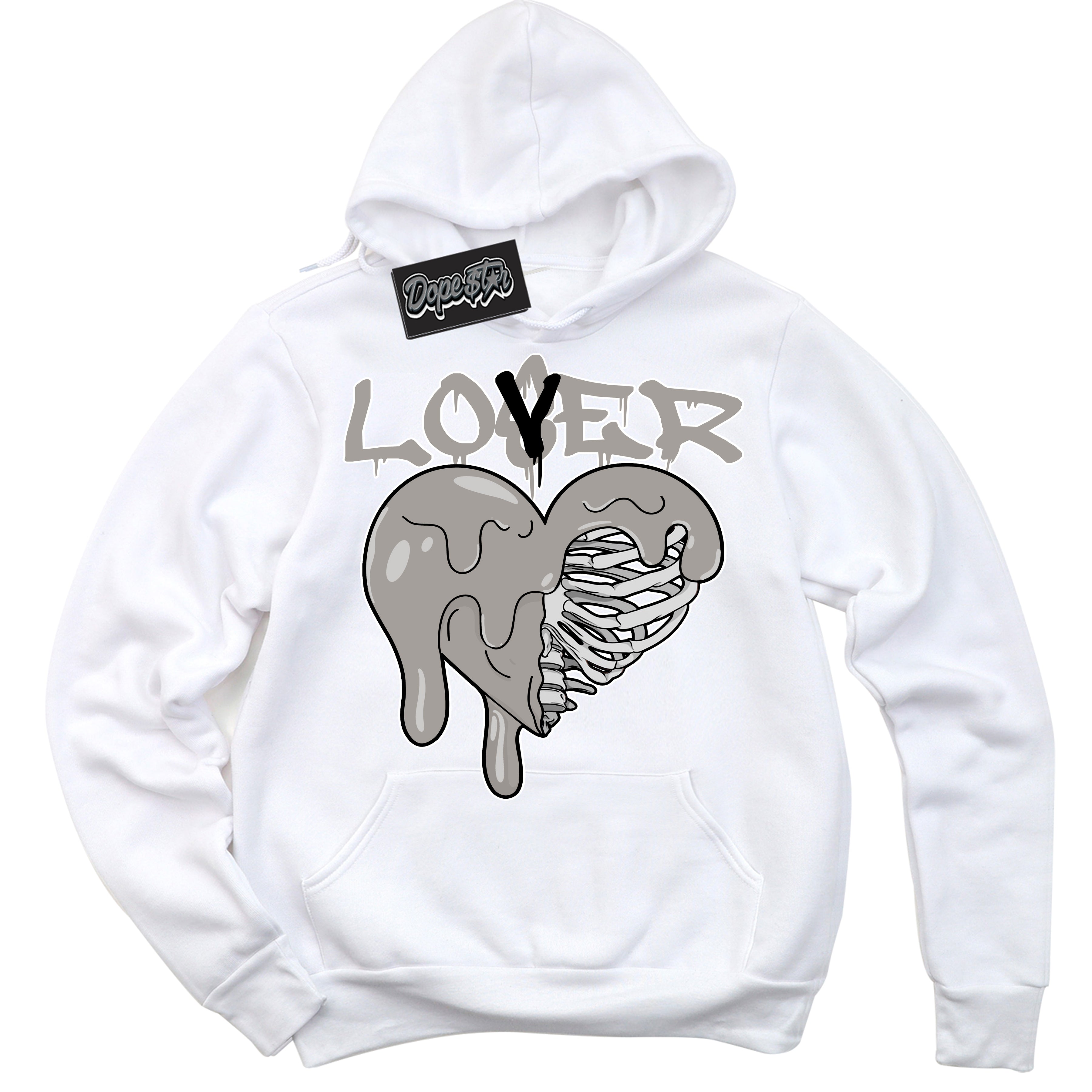 Cool White Hoodie with “Lover Loser” design that Perfectly Matches Satin Shadow 1s Jordans.