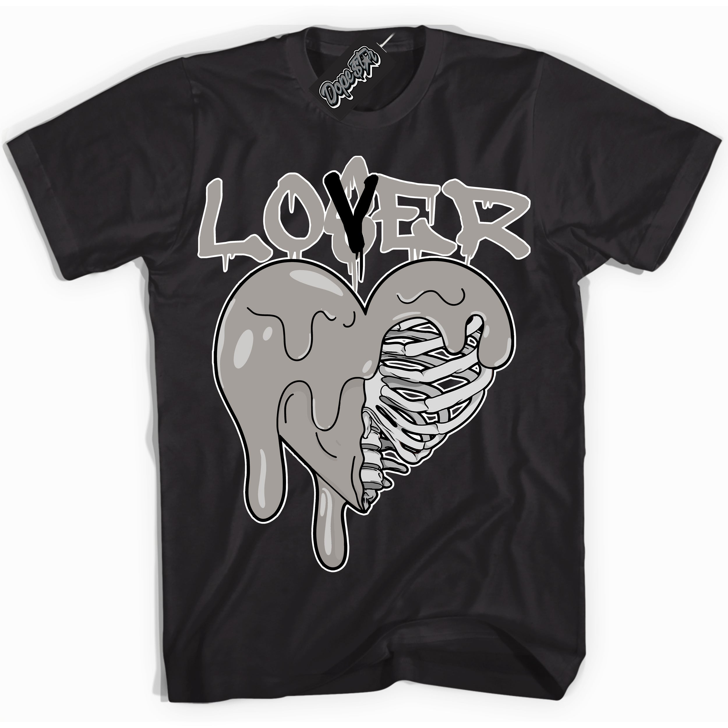 Cool Black Shirt with “Lover Loser” design that perfectly matches the Satin Shadow 1s Jordans.