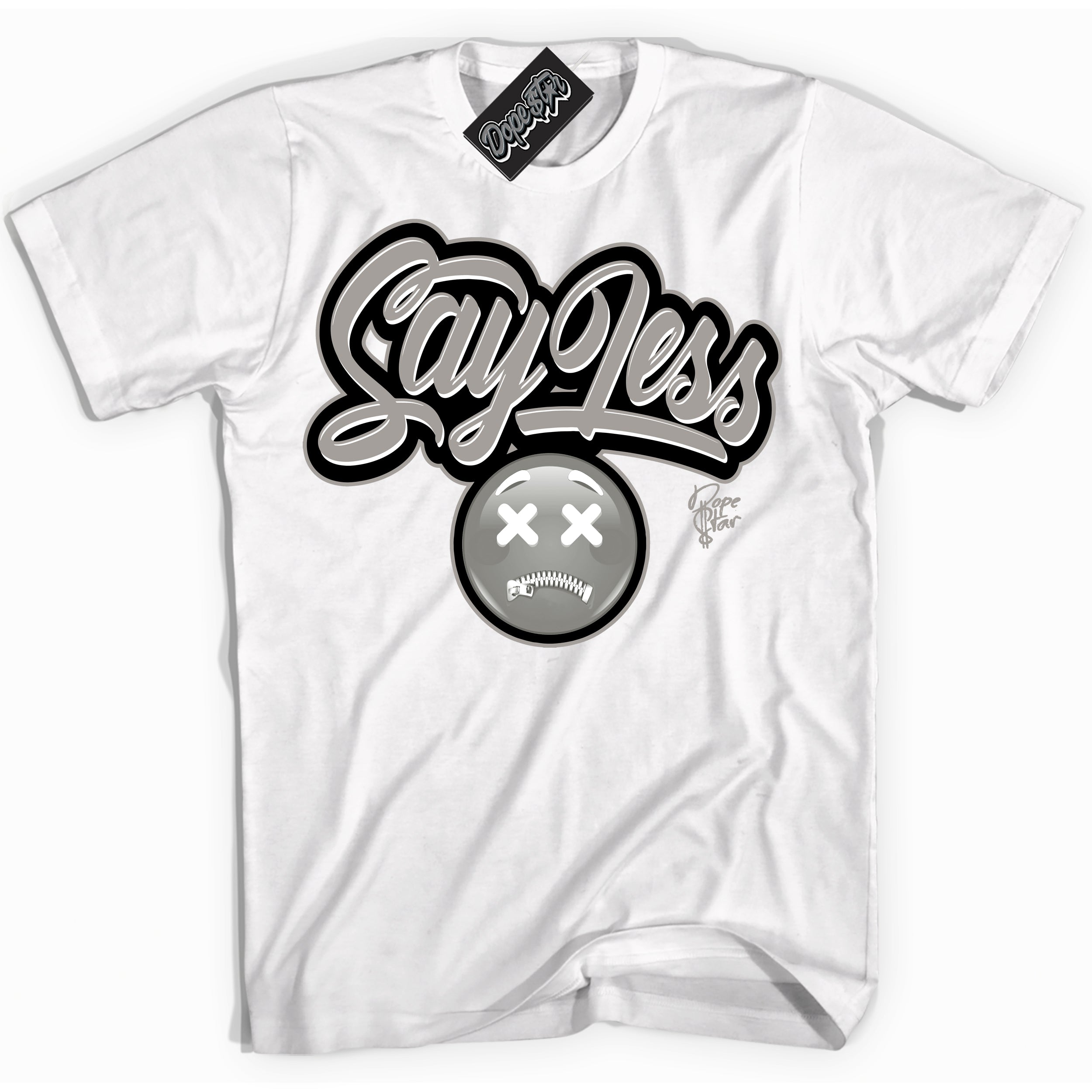 Cool White Shirt with “Say Less” design that perfectly matches the Satin Shadow 1s Jordans.