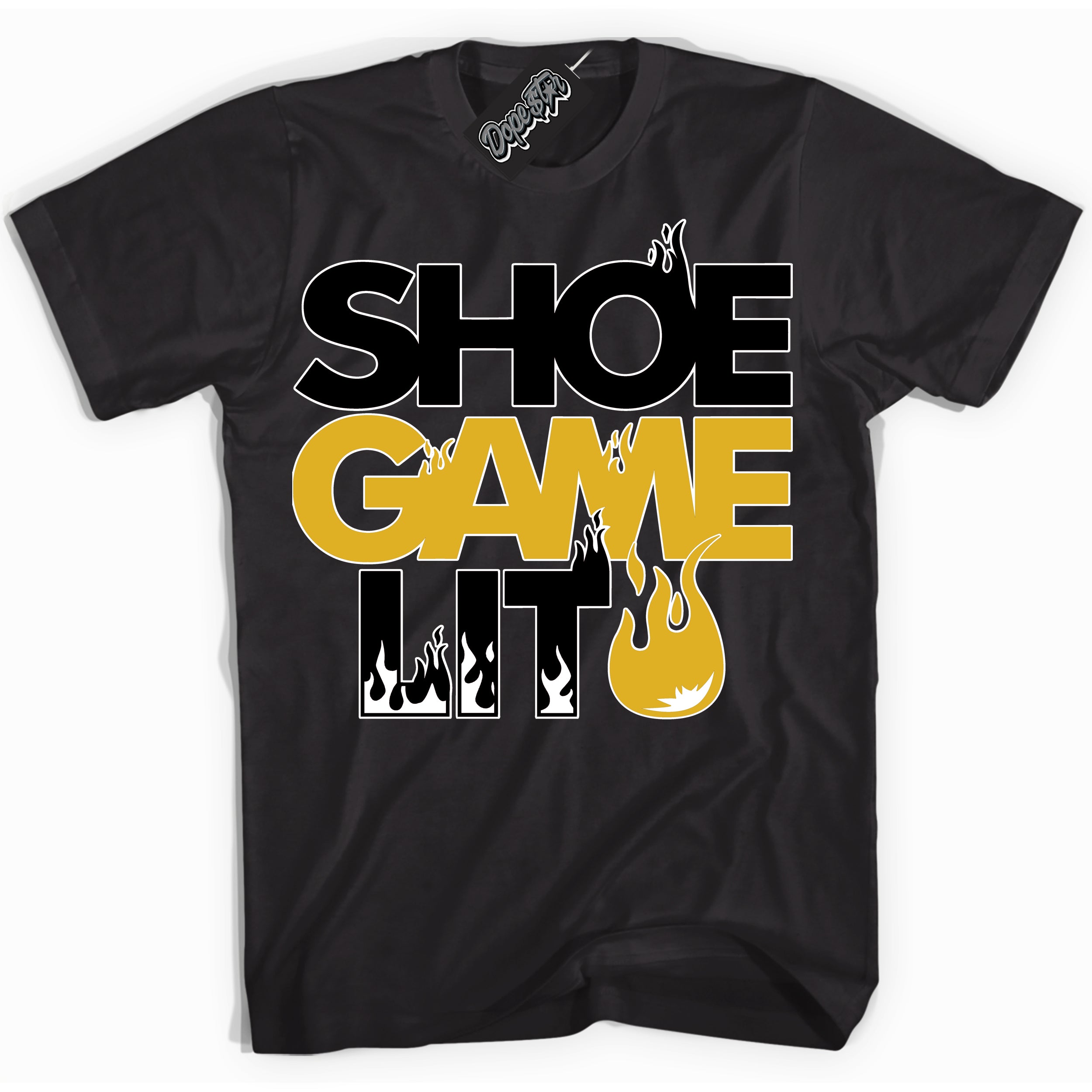 Cool Black Shirt with “ Shoe Game Lit ” design that perfectly matches Taxi 1s Sneakers.