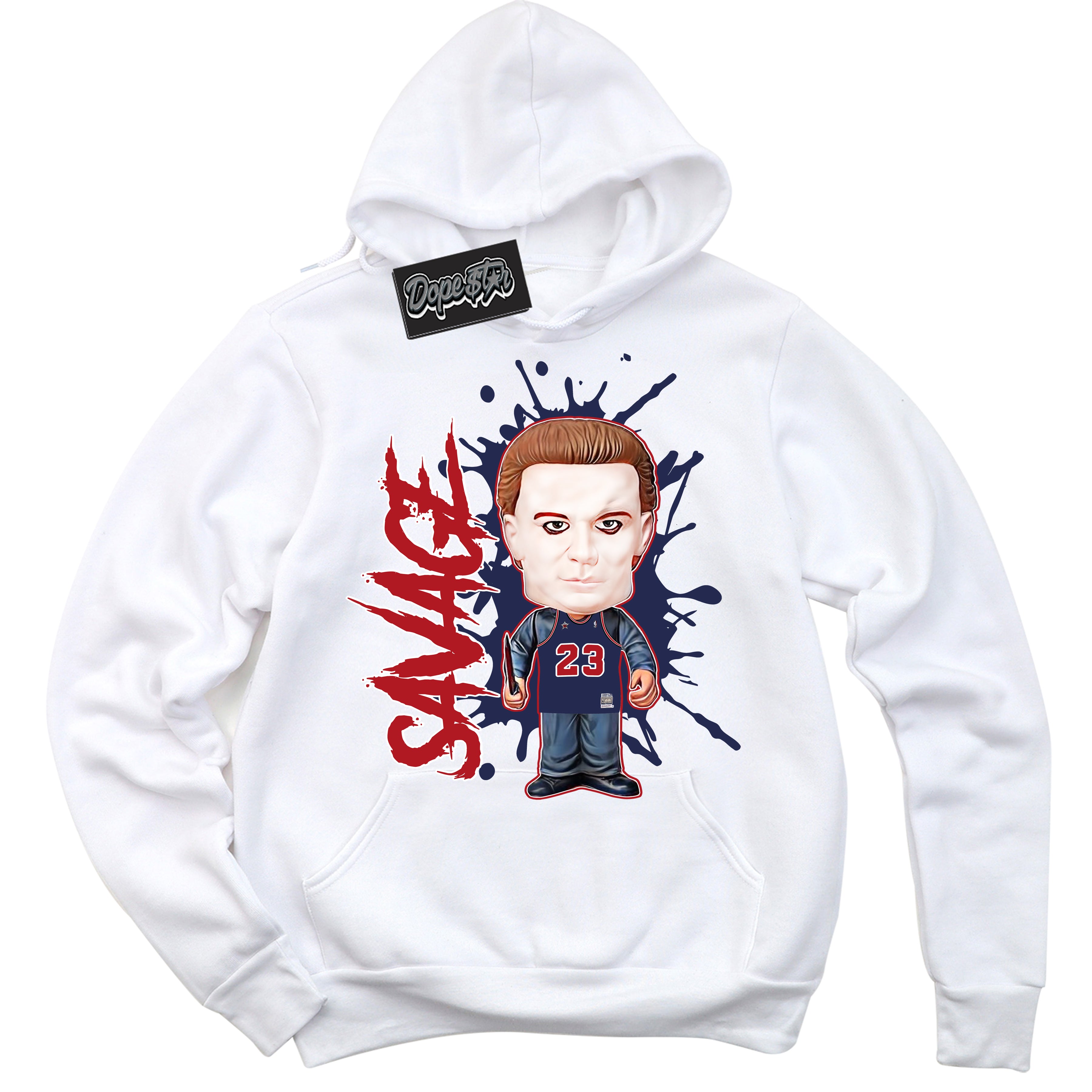 Cool White Hoodie with “Savage” design that Perfectly Matches Howard University 1s Jordans.