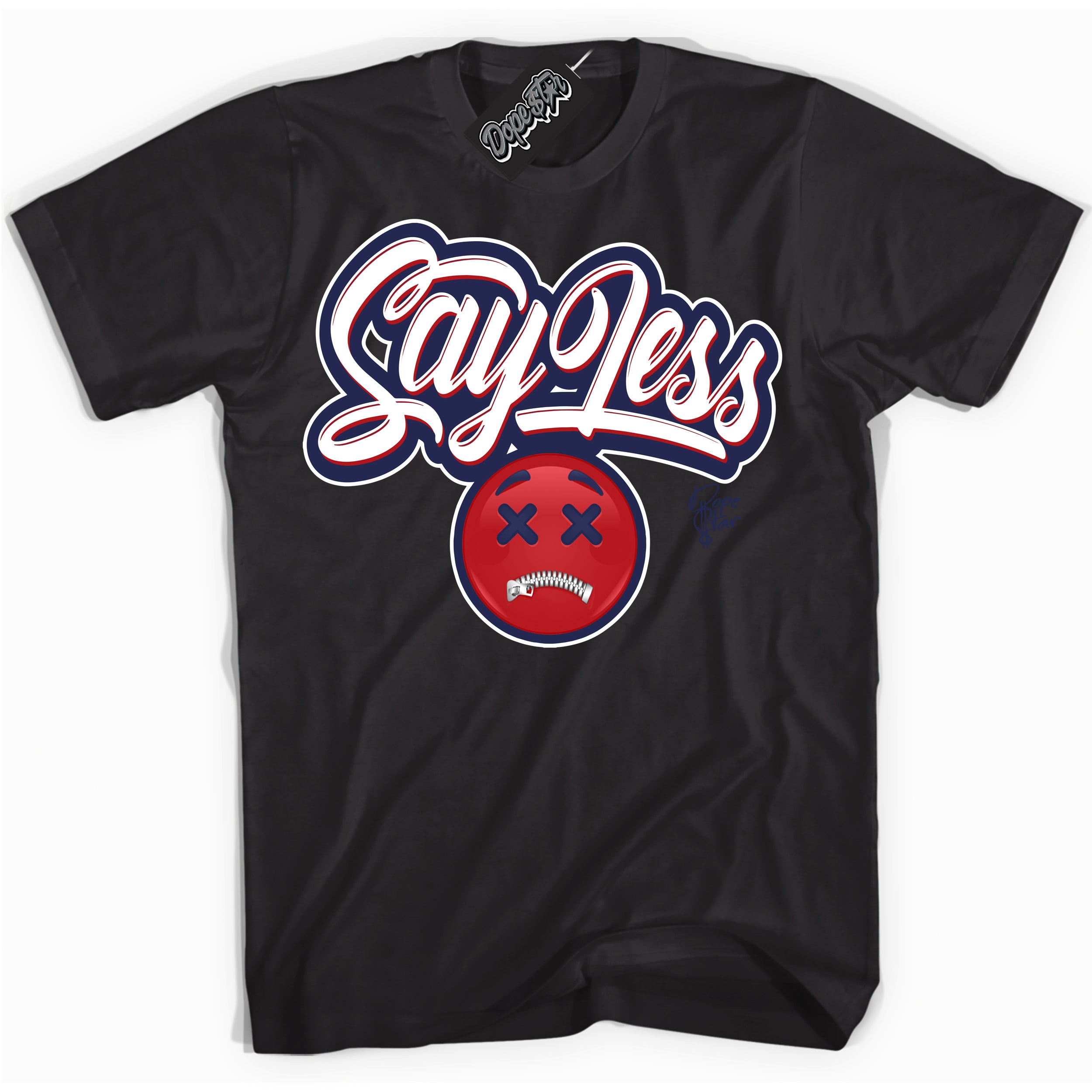 Cool Black Shirt with “Say Less” design that perfectly matches the Howard University 1s Jordans.