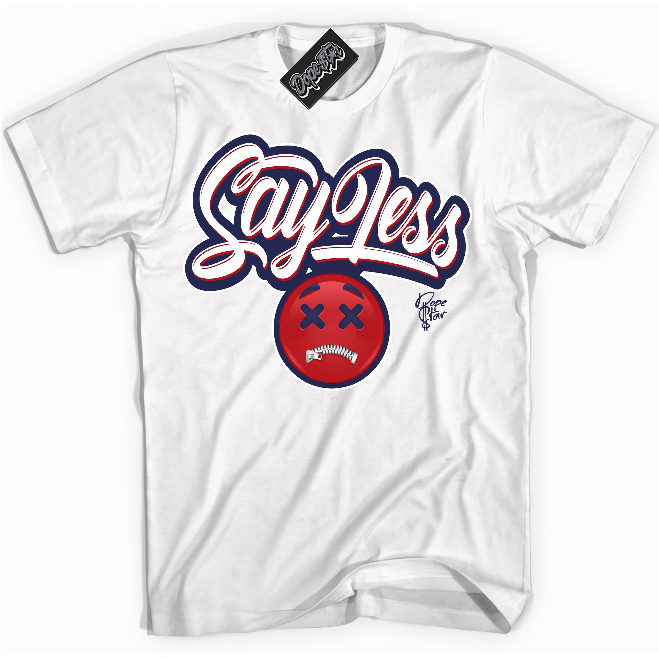 Cool White Shirt with “Say Less” design that perfectly matches the Howard University 1s Jordans.