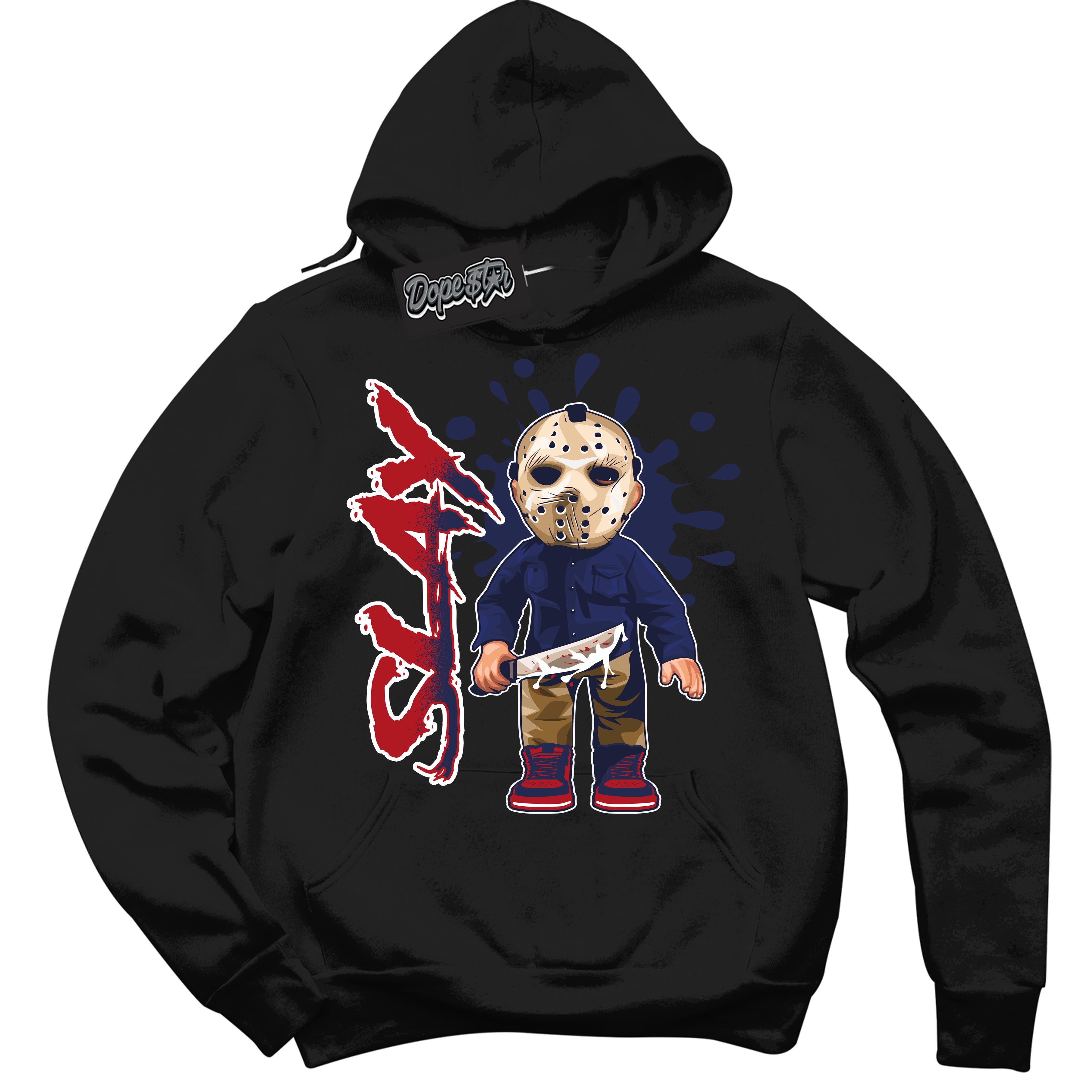 Cool Black Hoodie with “Slay” design that Perfectly Matches Howard University 1s Jordans.