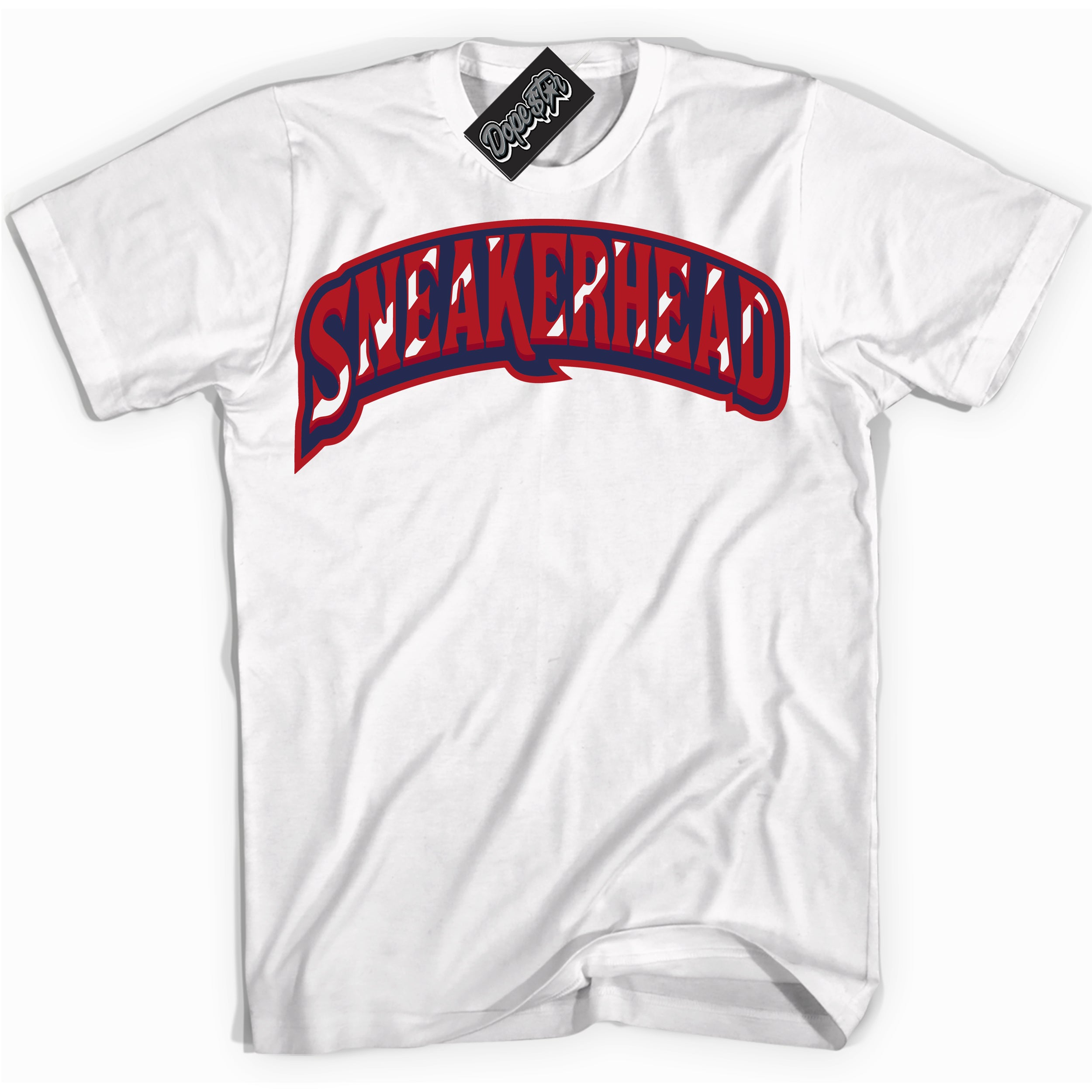 Cool White Shirt with “Sneakerhead” design that perfectly matches the Howard University 1s Jordans.