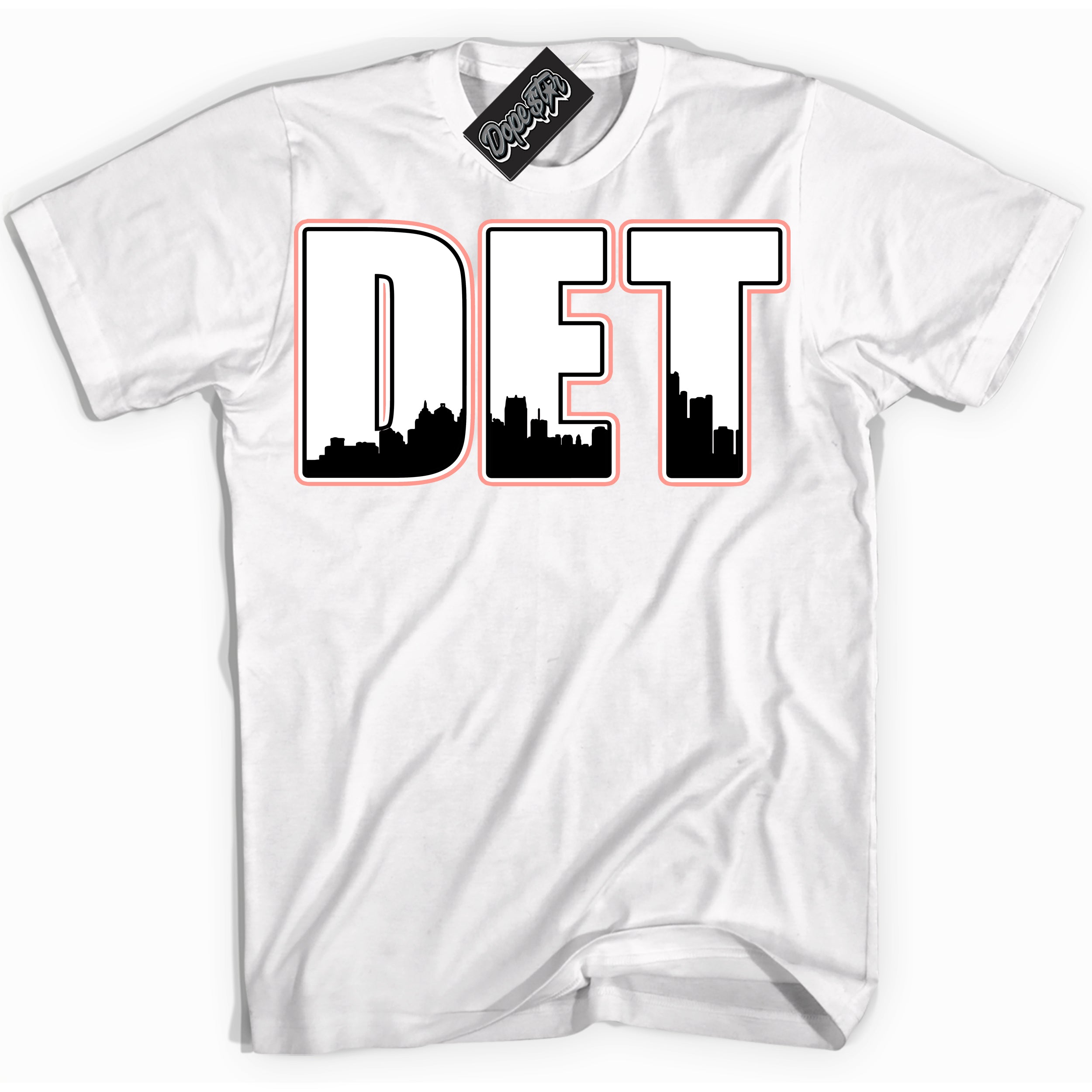 Cool White Shirt with “Detroit” design that perfectly matches the Paris Saint-Germain 1s Jordans.