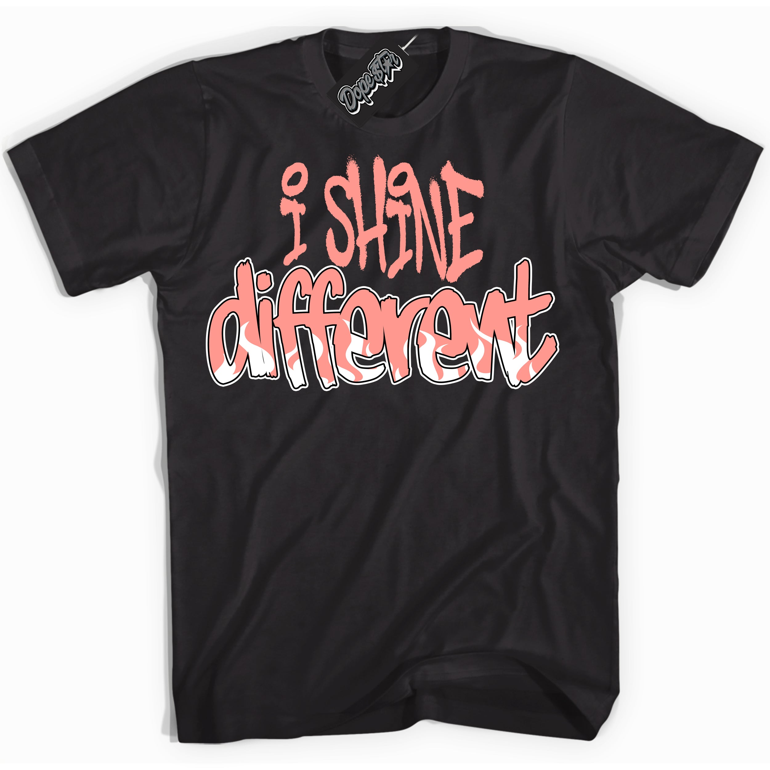 Cool Black Shirt with “I Shine Different” design that perfectly matches the Paris Saint-Germain 1s Jordans.