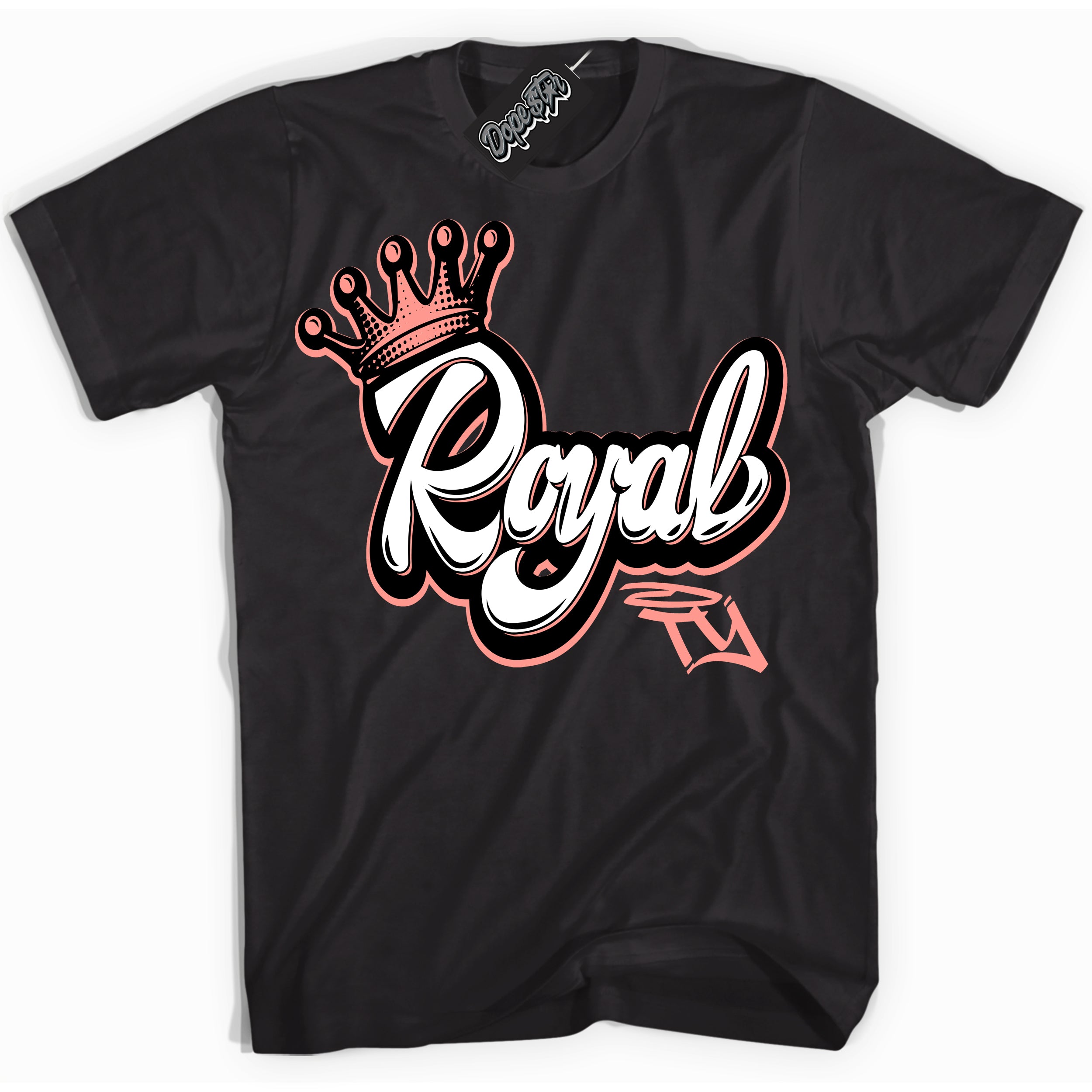 Cool Black Shirt with “Royalty” design that perfectly matches the Paris Saint-Germain 1s Jordans.