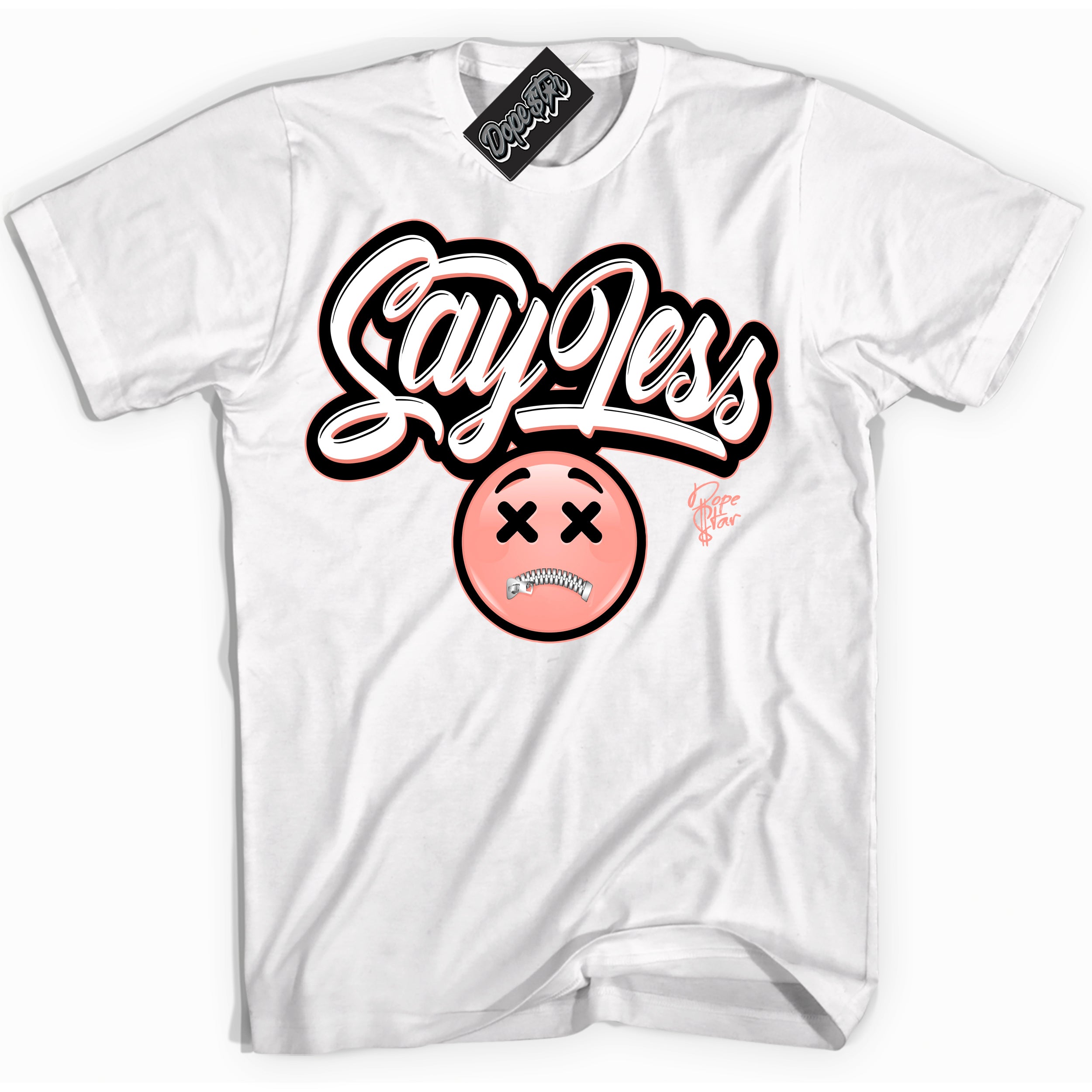 Cool White Shirt with “Say Less” design that perfectly matches the Paris Saint-Germain 1s Jordans.