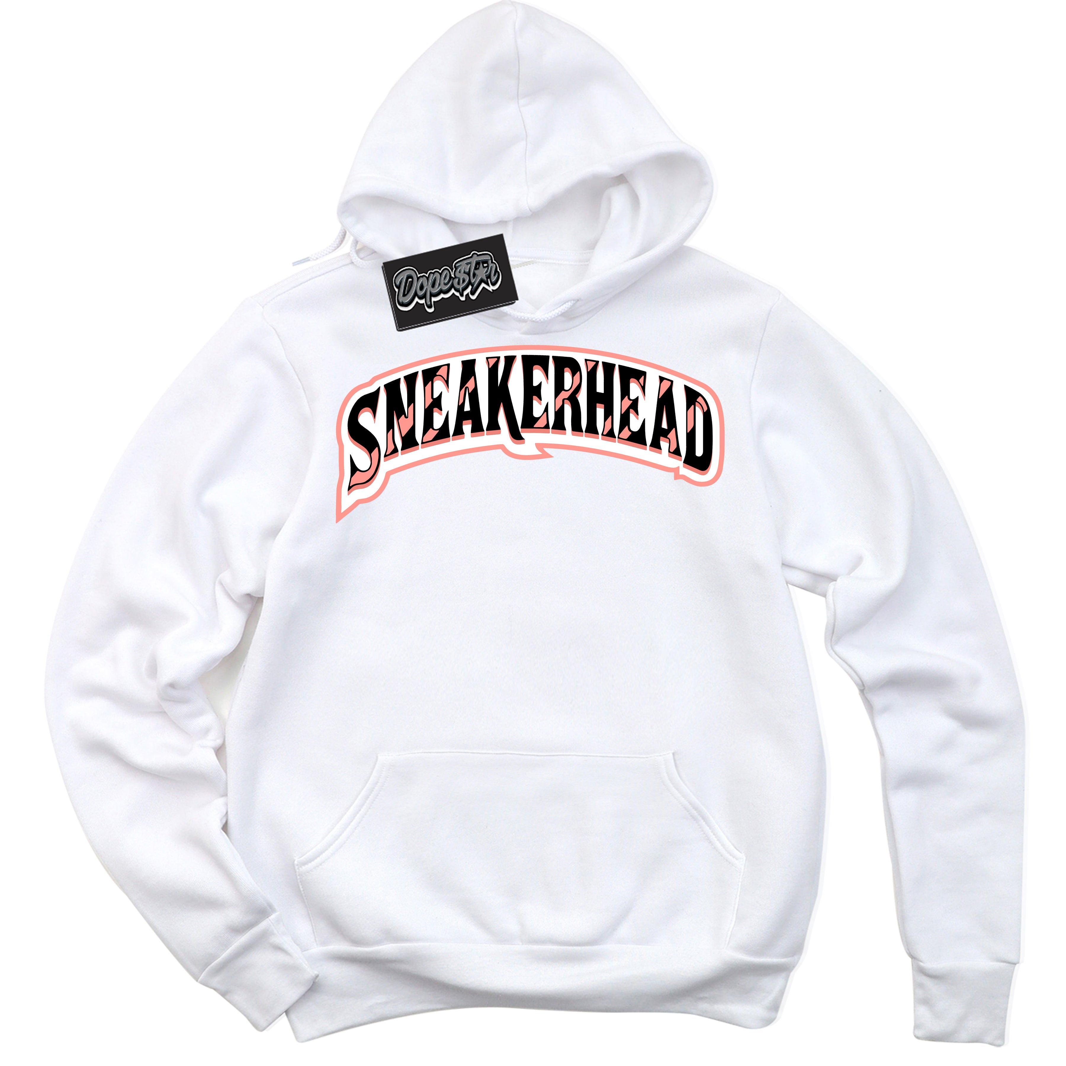 Cool White Hoodie with “Sneakerhead” design that Perfectly Matches Paris Saint-Germain 1s Jordans.