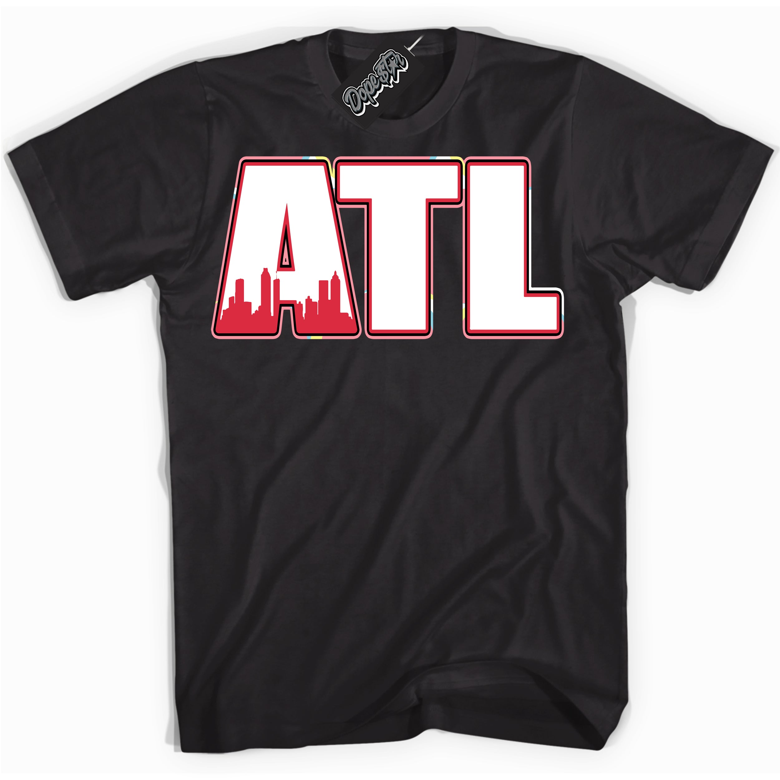 Cool Black graphic tee with “ ATL ” design, that perfectly matches Spider-Verse 1s sneakers Cool Black graphic tee with “ Atlanta ” design, that perfectly matches Spider-Verse 1s sneakers 