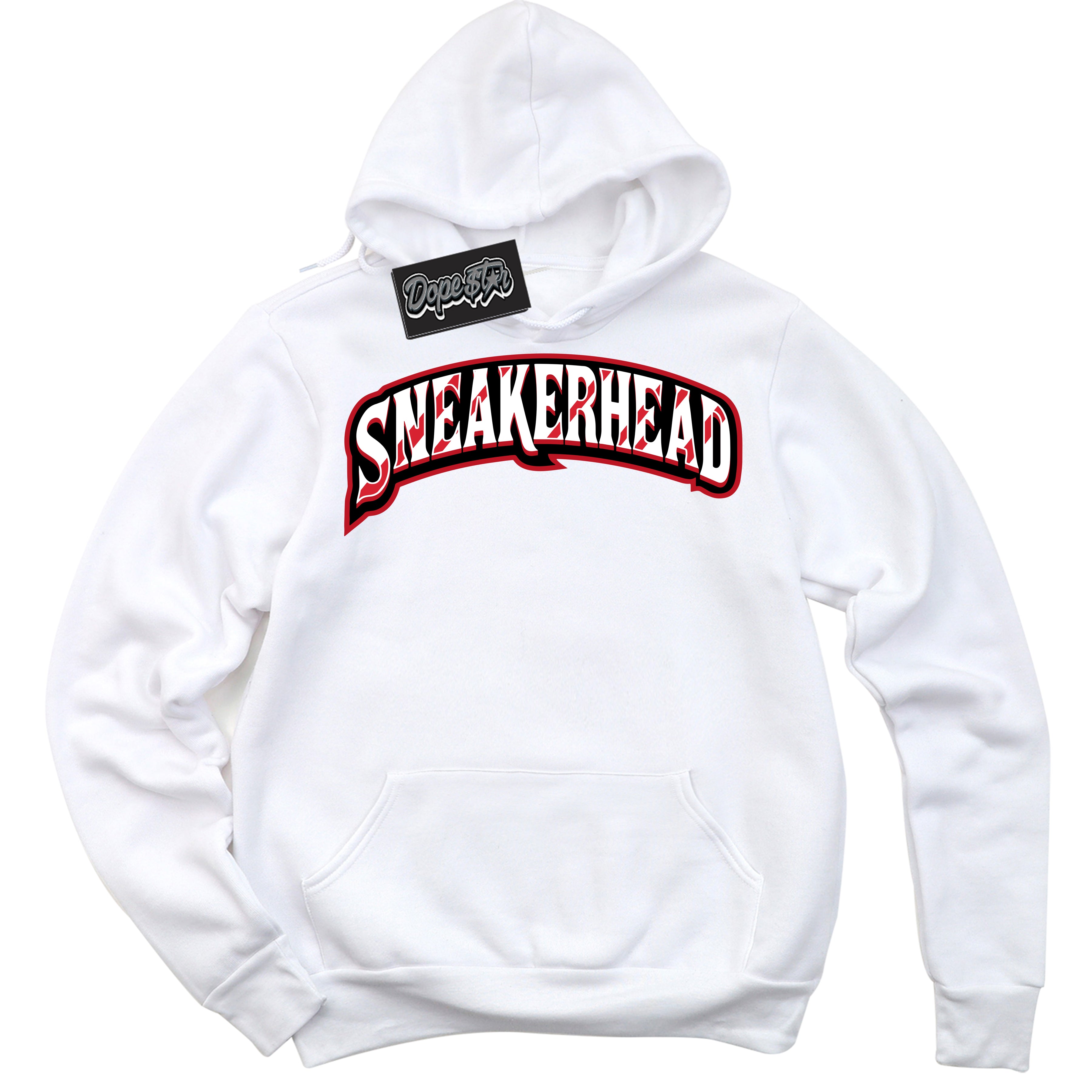 Cool White Hoodie with “ Sneakerhead ”  design that Perfectly Matches Trophy Room 1s Jordans.
