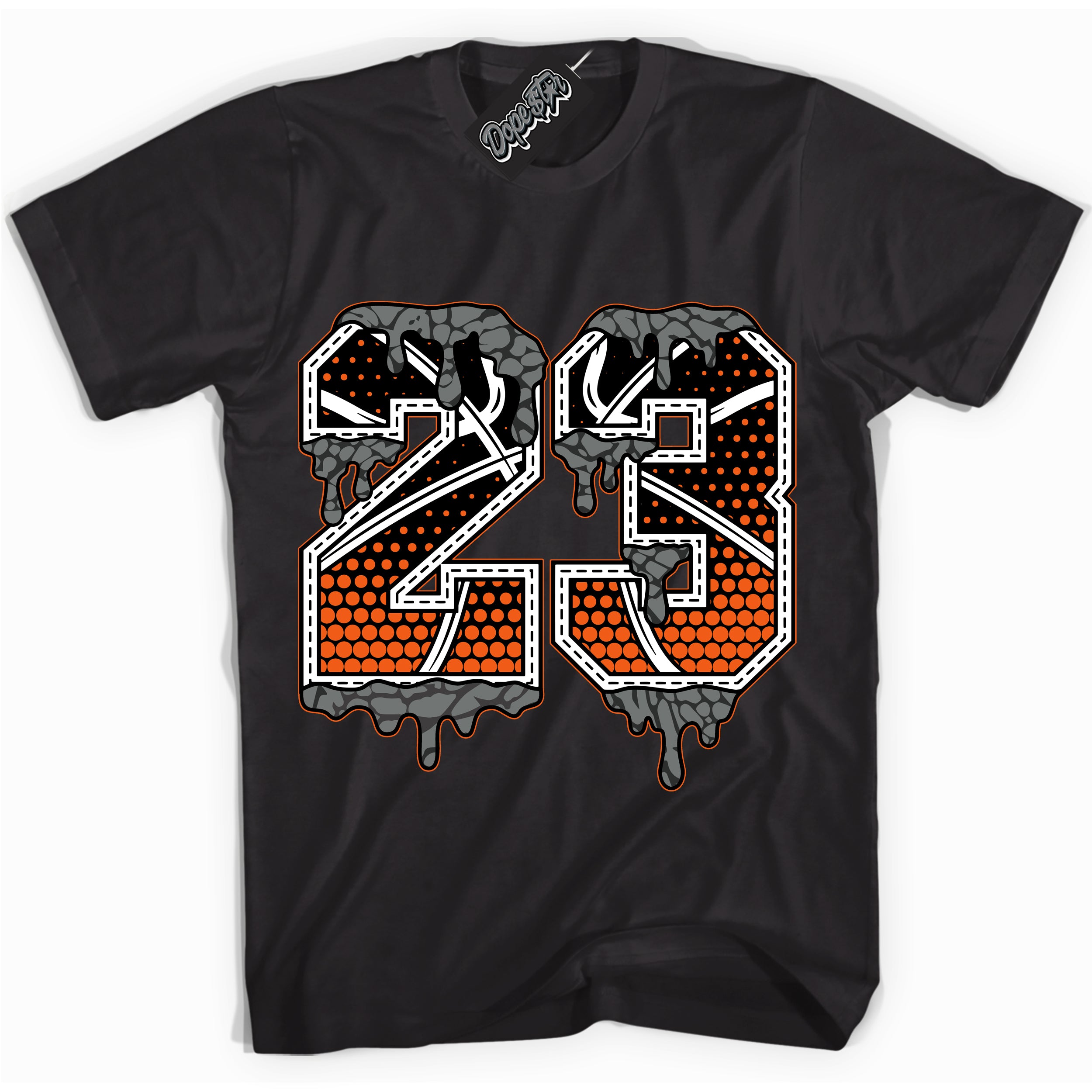 Cool Black graphic tee with “ 23 Ball ” design, that perfectly matches Fear Pack 3s sneakers 