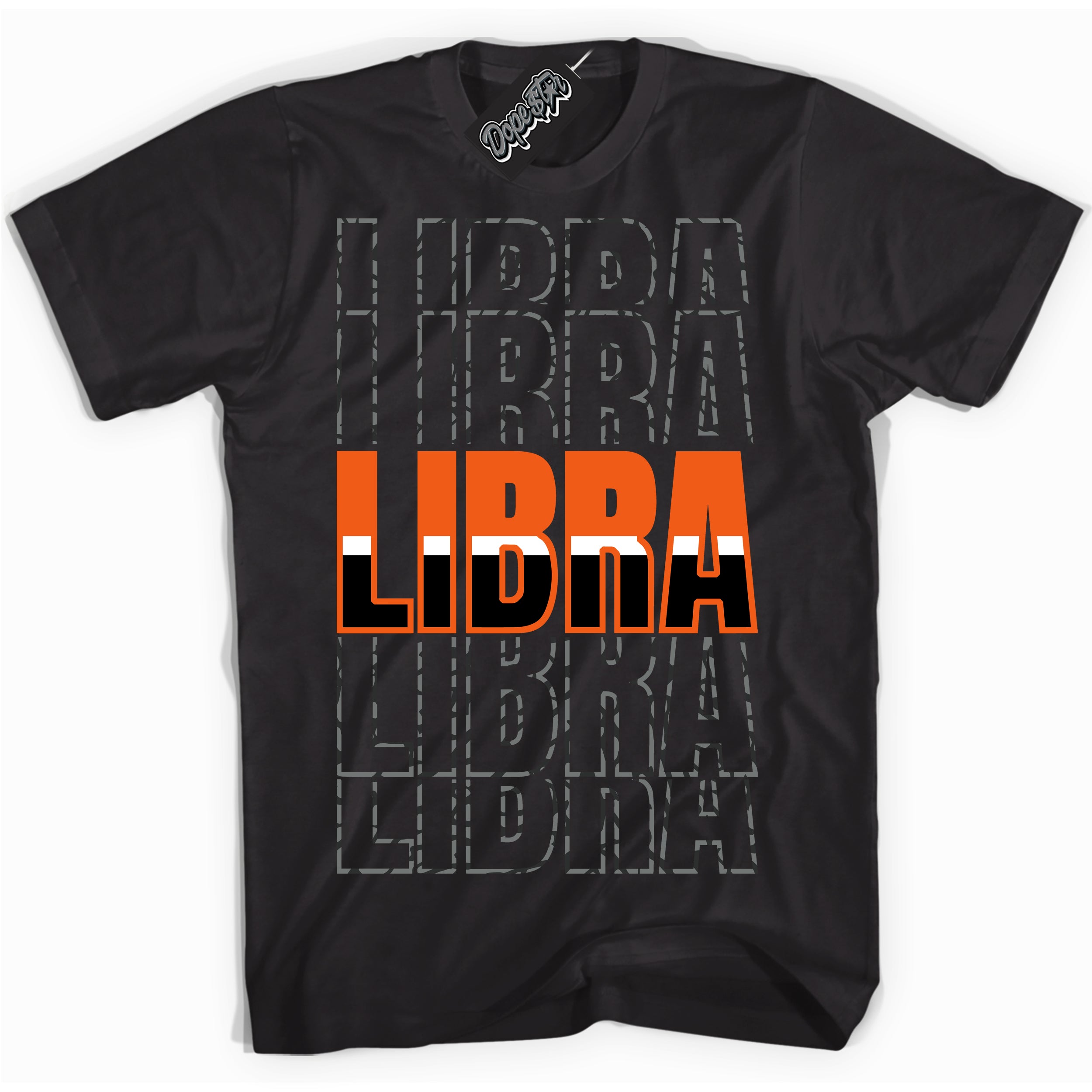 Cool Black graphic tee with “ Libra ” design, that perfectly matches Fear Pack 3s sneakers 