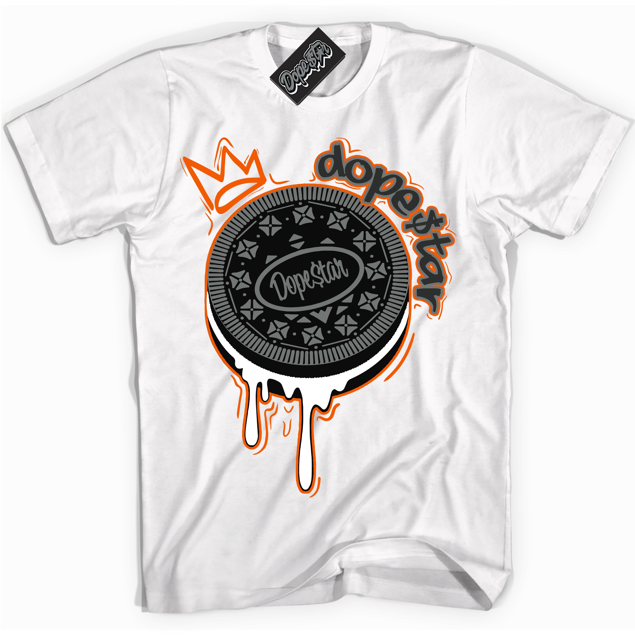 Cool White graphic tee with “ Oreo DS ” design, that perfectly matches Fear Pack 3s sneakers 