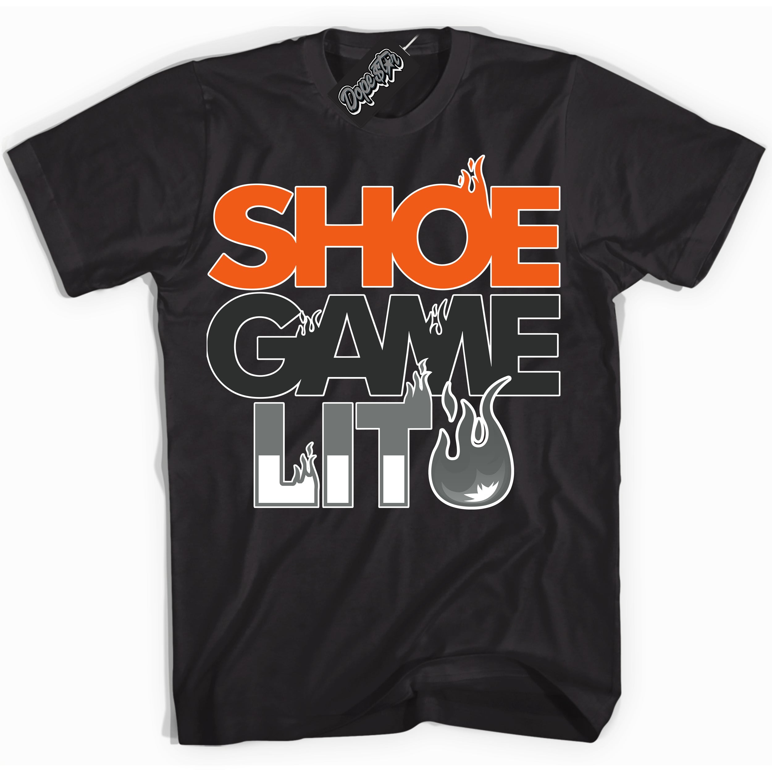 Cool Black Shirt with “ Shoe Game Lit ” design that perfectly matches Fear 3s Sneakers.