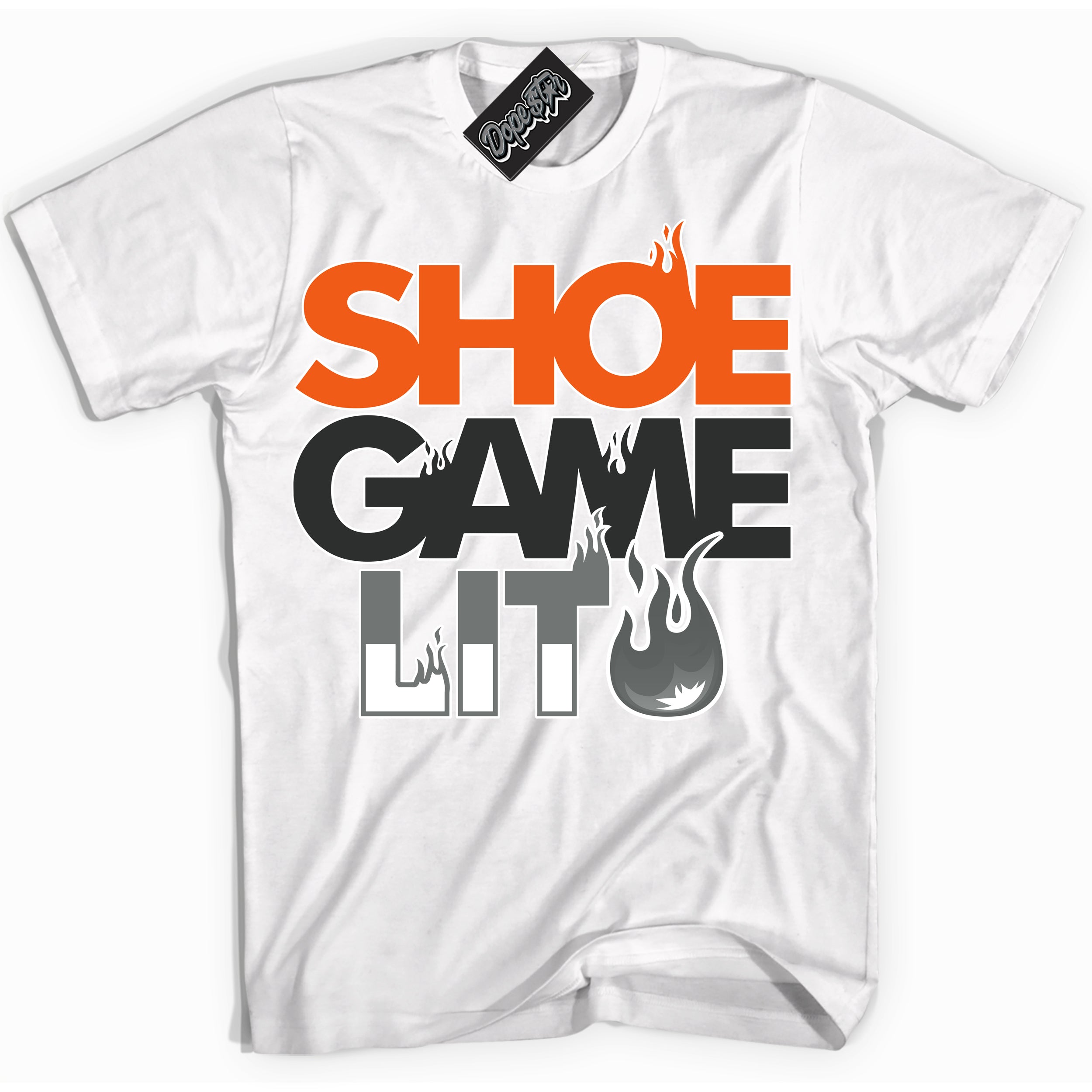 Cool White Shirt with “ Shoe Game Lit ” design that perfectly matches Fear 3s Sneakers.