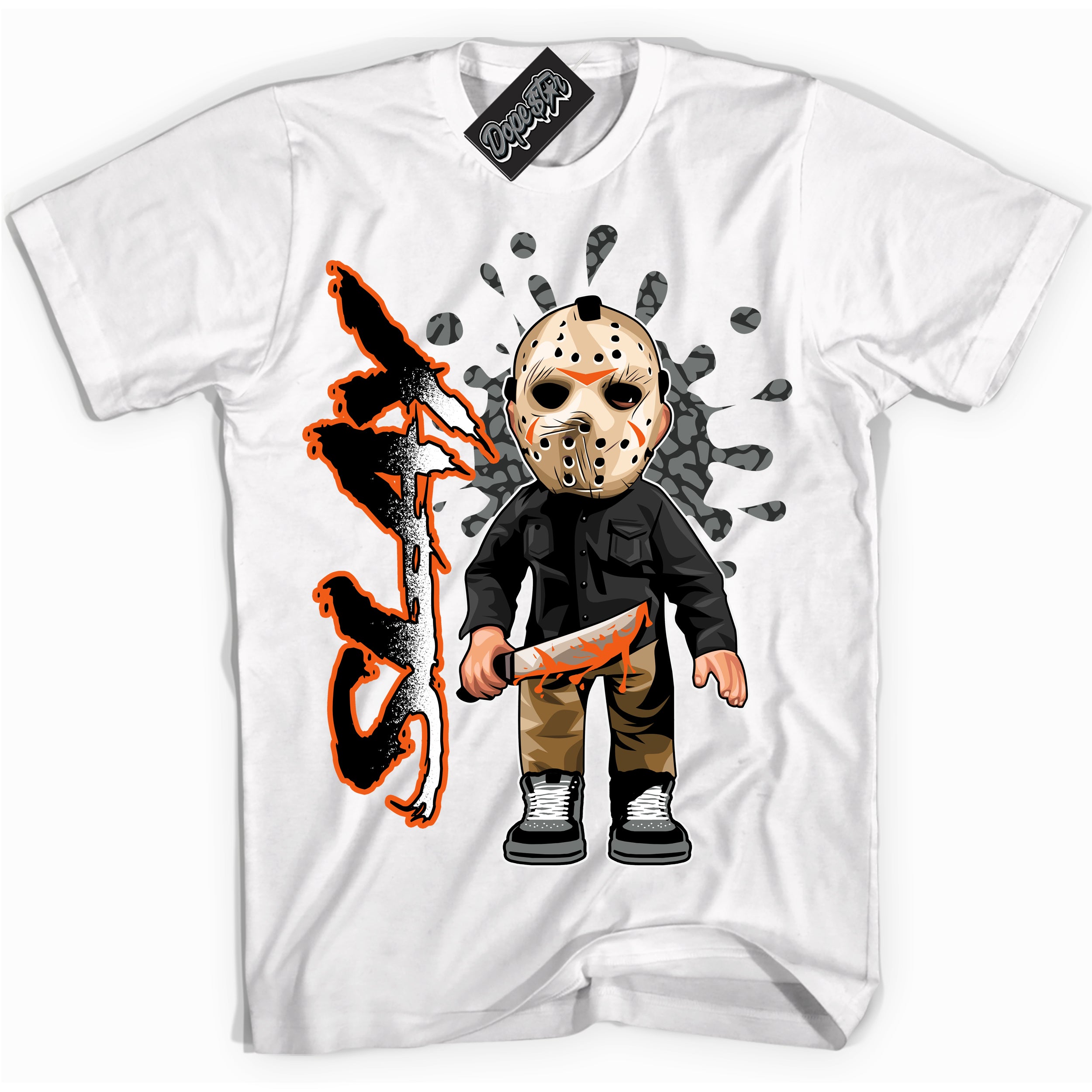 Cool White graphic tee with “ Slay ” design, that perfectly matches Fear Pack 3s sneakers 