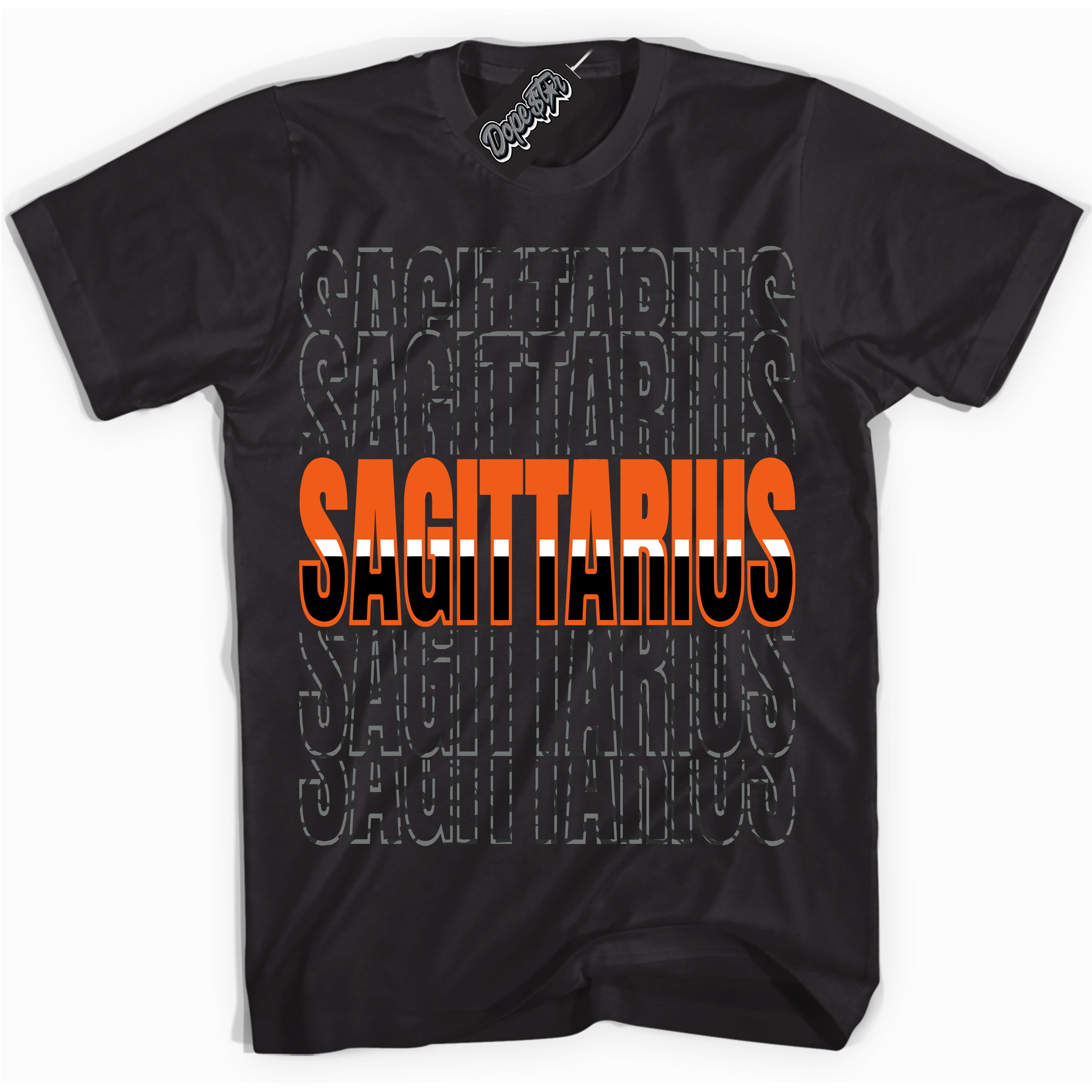 Cool Black graphic tee with “ Sagittarius ” design, that perfectly matches Fear Pack 3s sneakers 