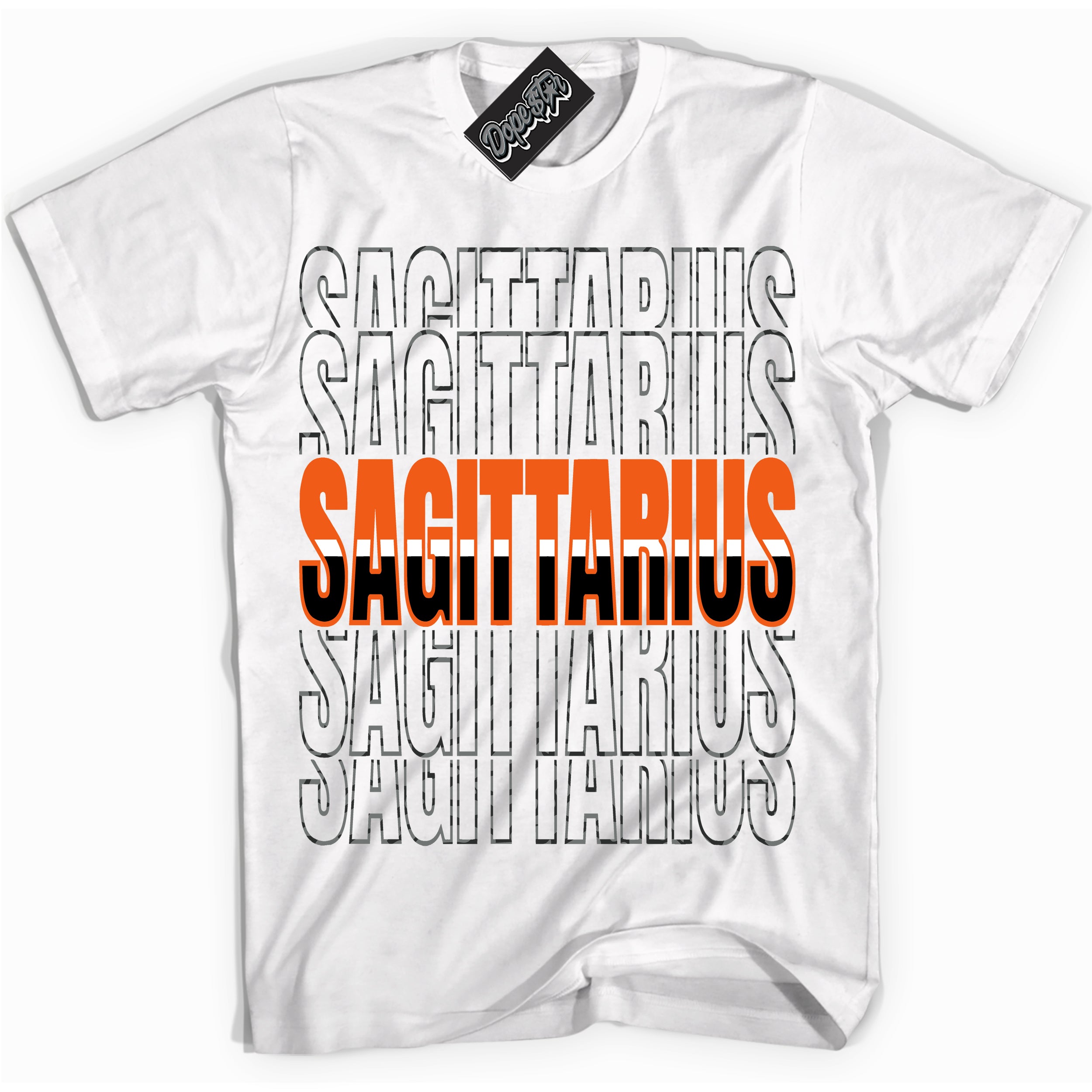 Cool White graphic tee with “ Sagittarius ” design, that perfectly matches Fear Pack 3s sneakers 