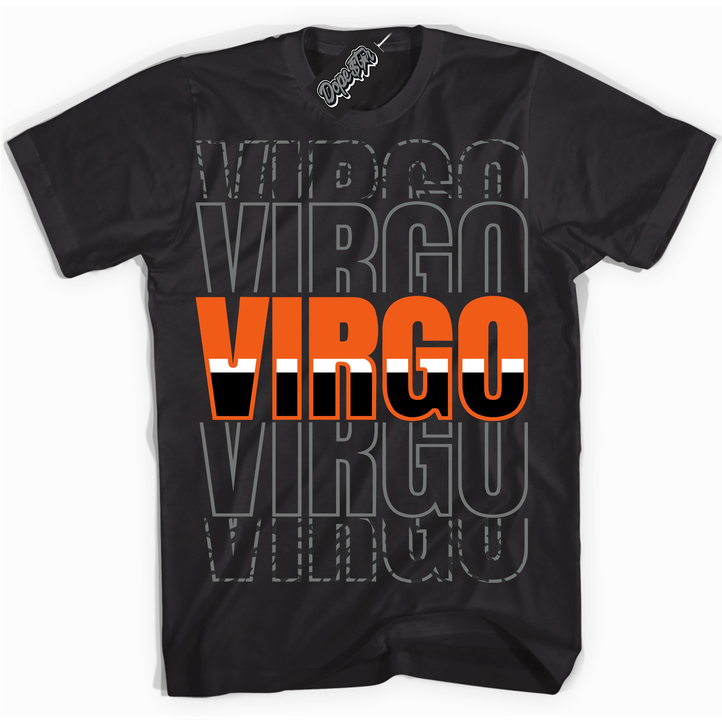 Cool Black graphic tee with “ Virgo ” design, that perfectly matches Fear Pack 3s sneakers 