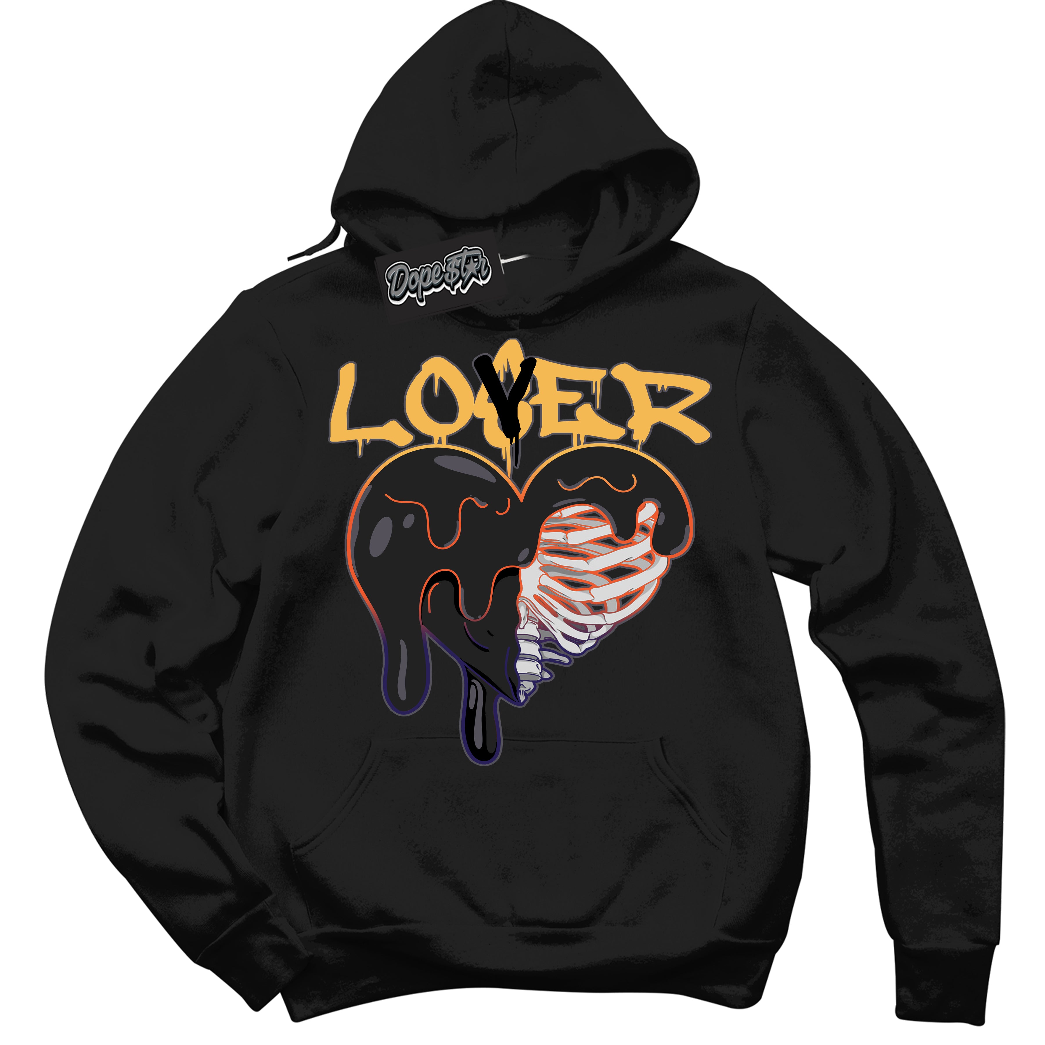 Cool Black Hoodie with “ Lover Loser ”  design that Perfectly Matches J Balvin Rio 3s Sneakers.