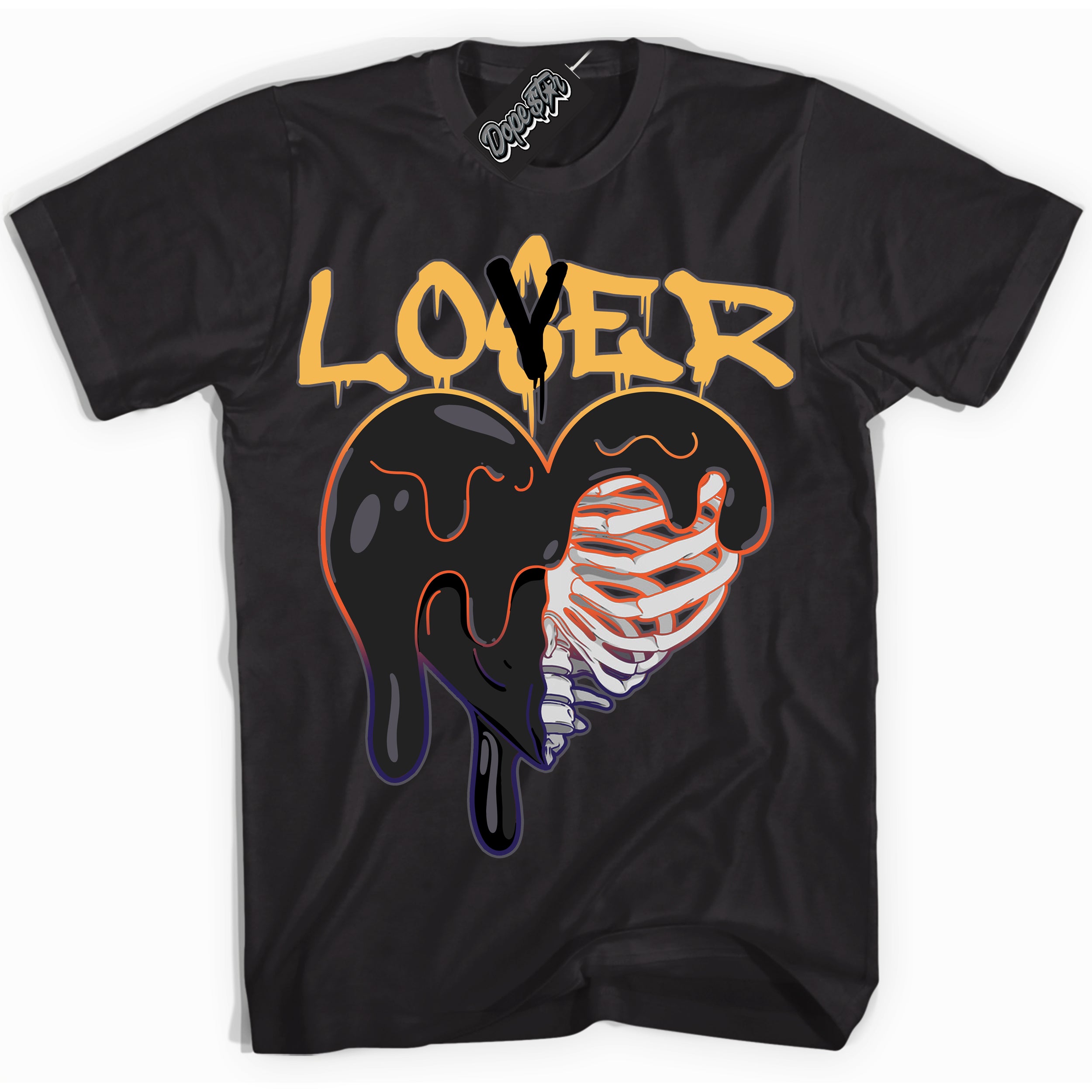 Cool Black Shirt with “ Lover Loser” design that perfectly matches J Balvin Rio 3s Sneakers.