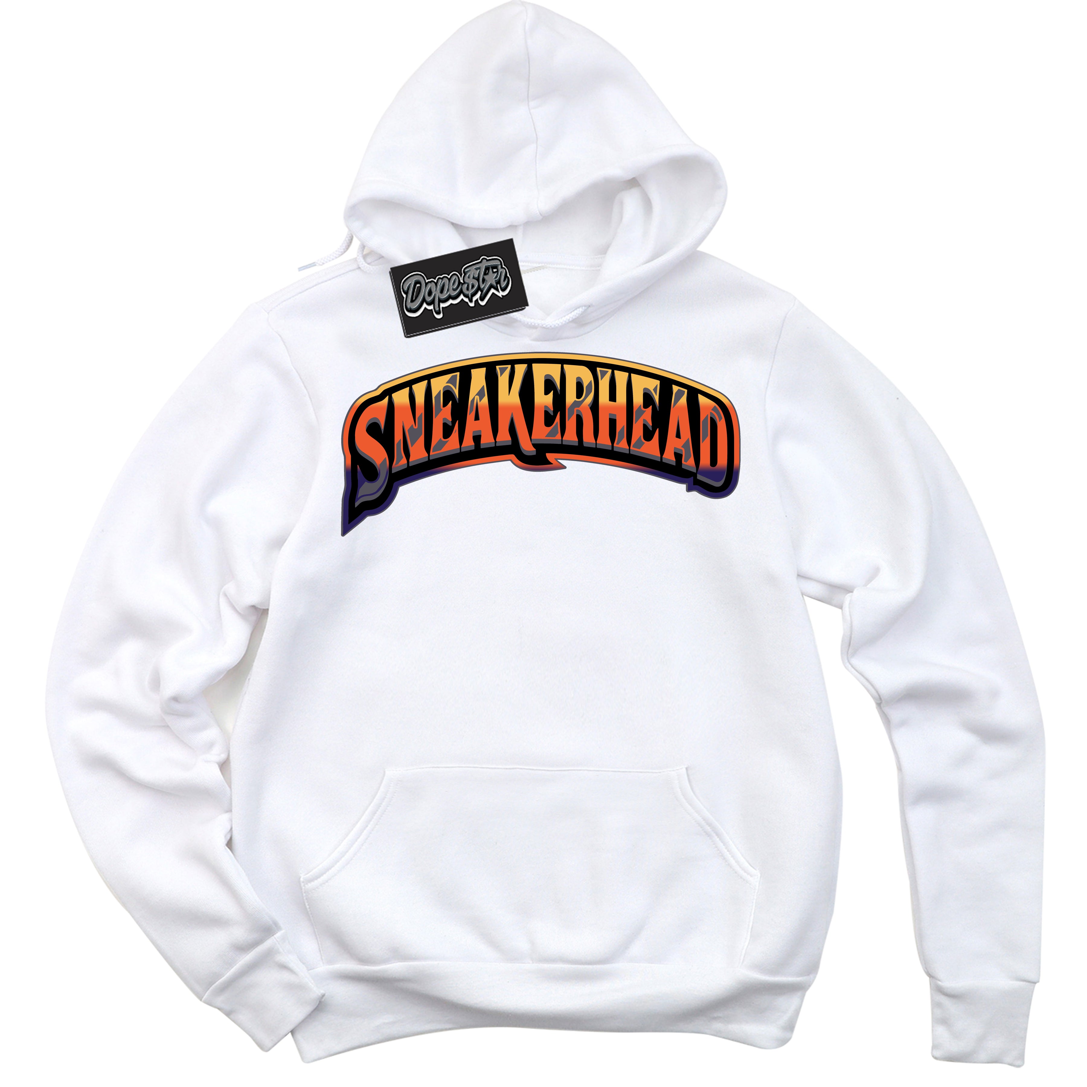 Cool White Hoodie with “ Sneakerhead ”  design that Perfectly Matches J Balvin Rio 3s Sneakers.