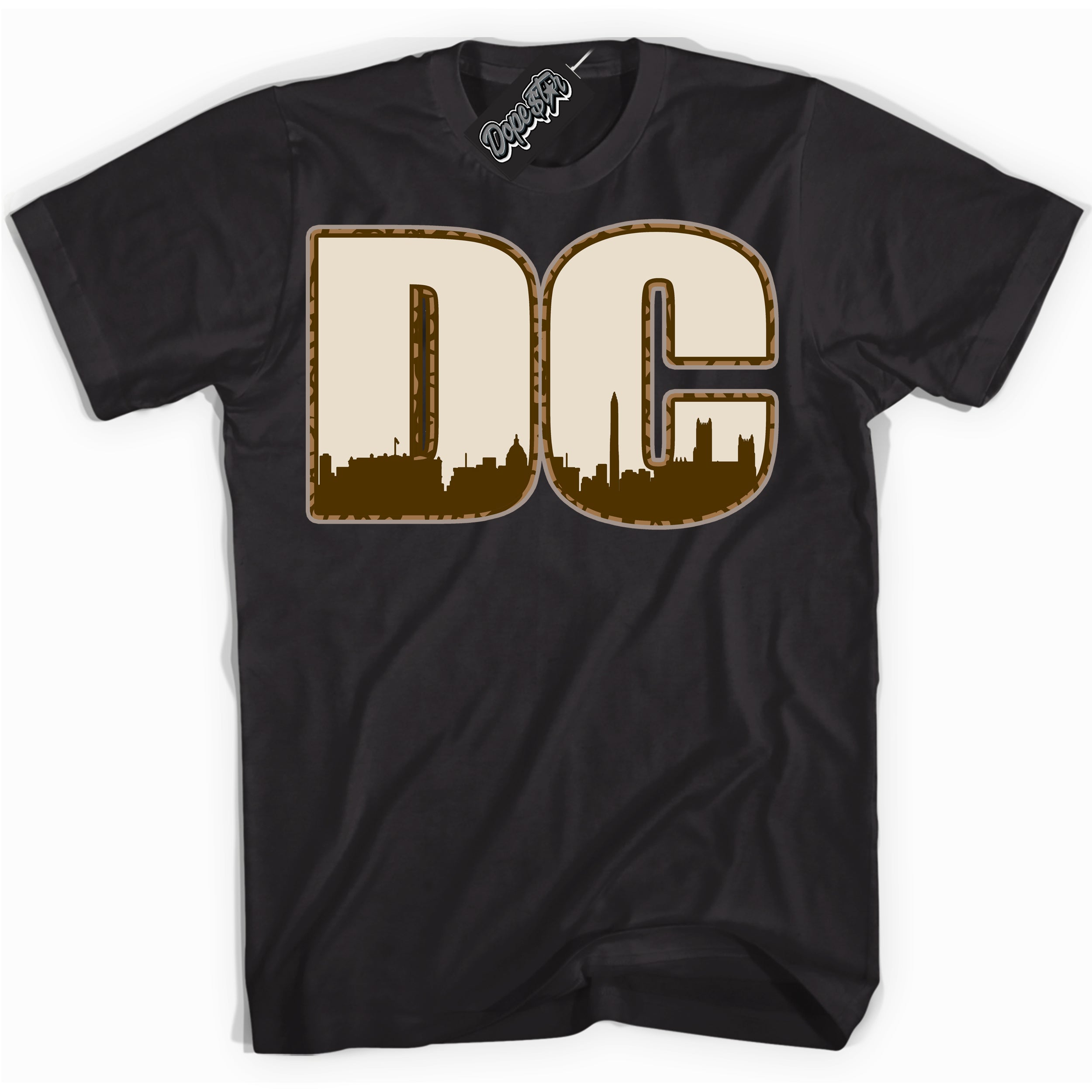 Cool Black graphic tee with “ DC ” design, that perfectly matches Palomino 3s sneakers 