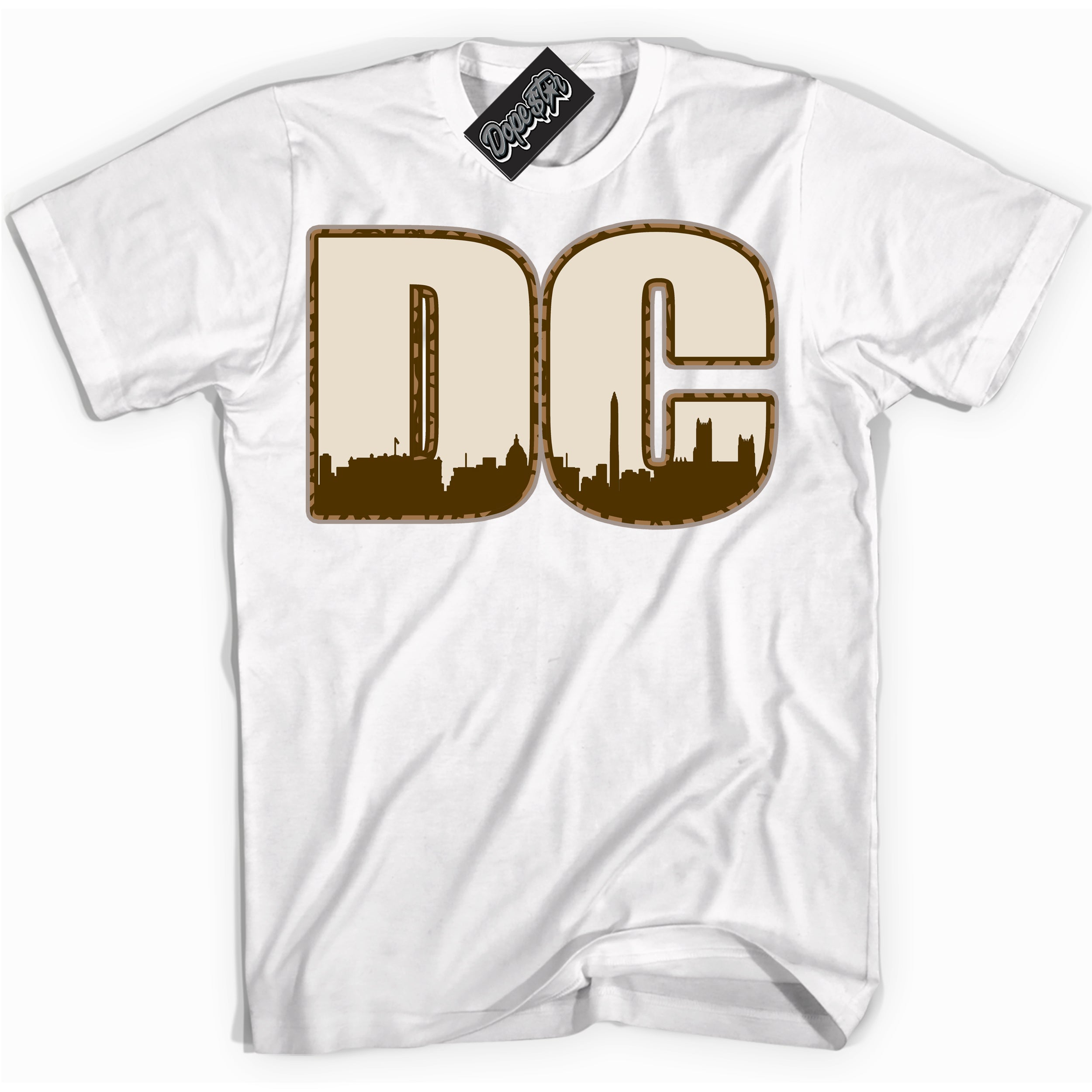 Cool White graphic tee with “ DC ” design, that perfectly matches Palomino 3s sneakers 