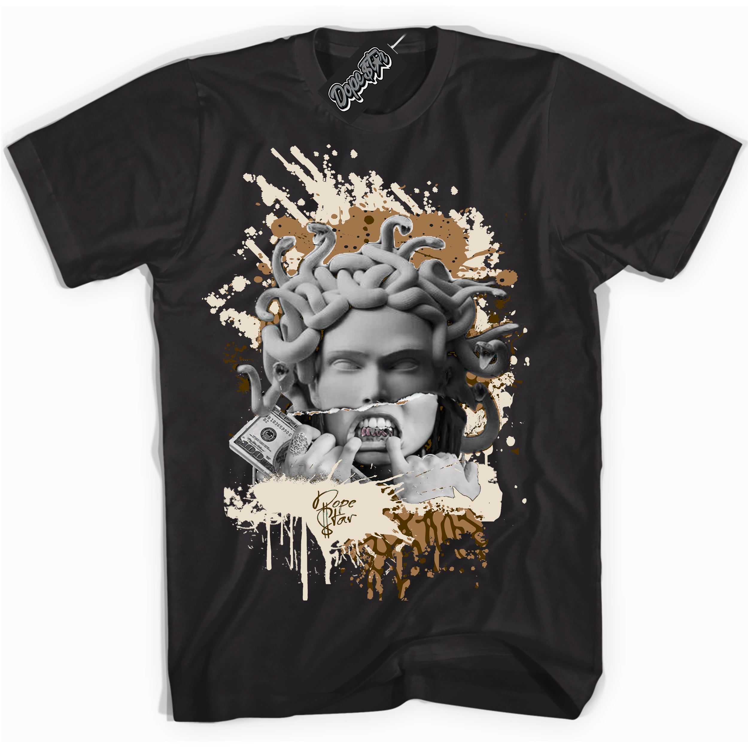 Cool Black graphic tee with “ Medusa ” design, that perfectly matches Palomino 3s sneakers 