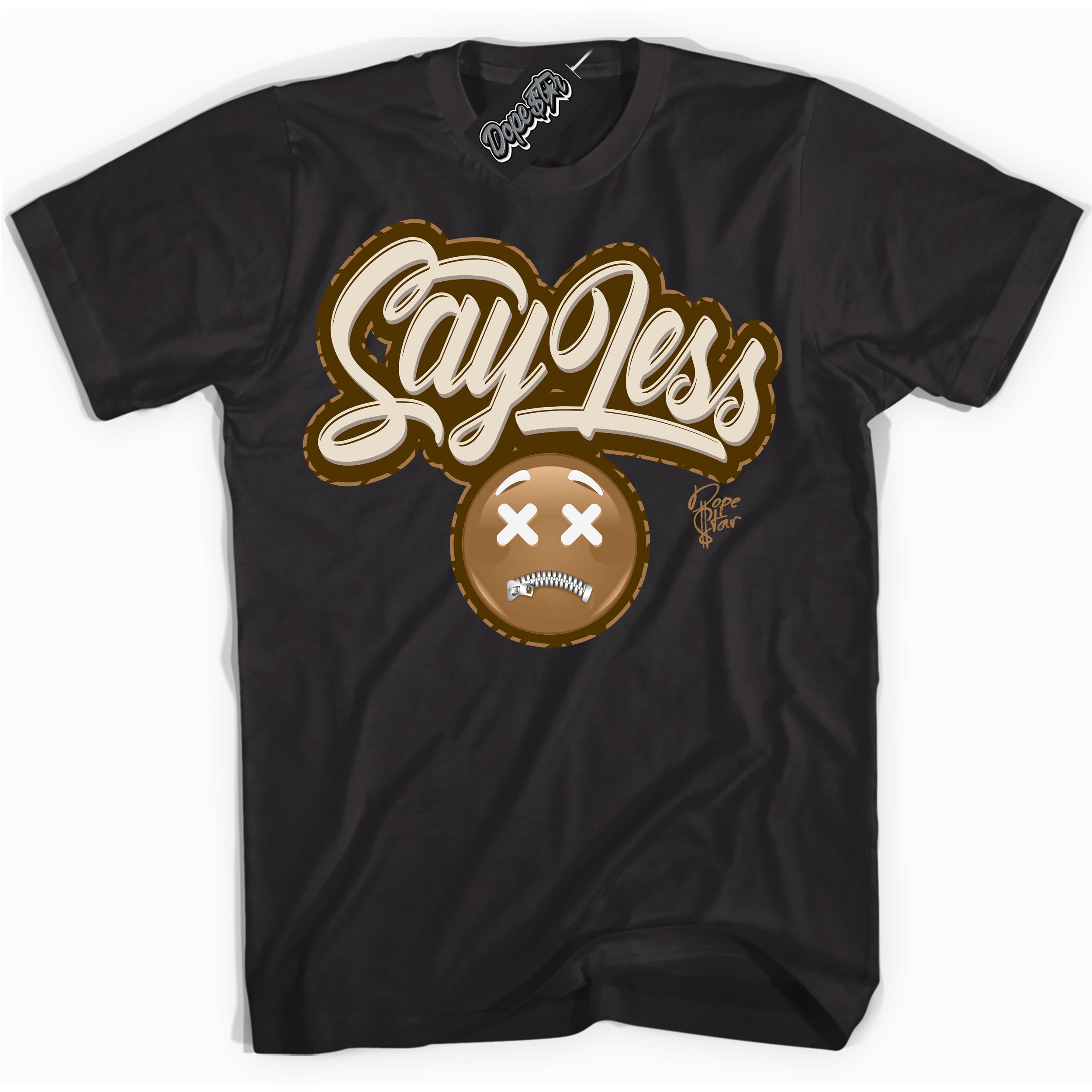 Cool Black graphic tee with “ Say Less ” design, that perfectly matches Palomino 3s sneakers 