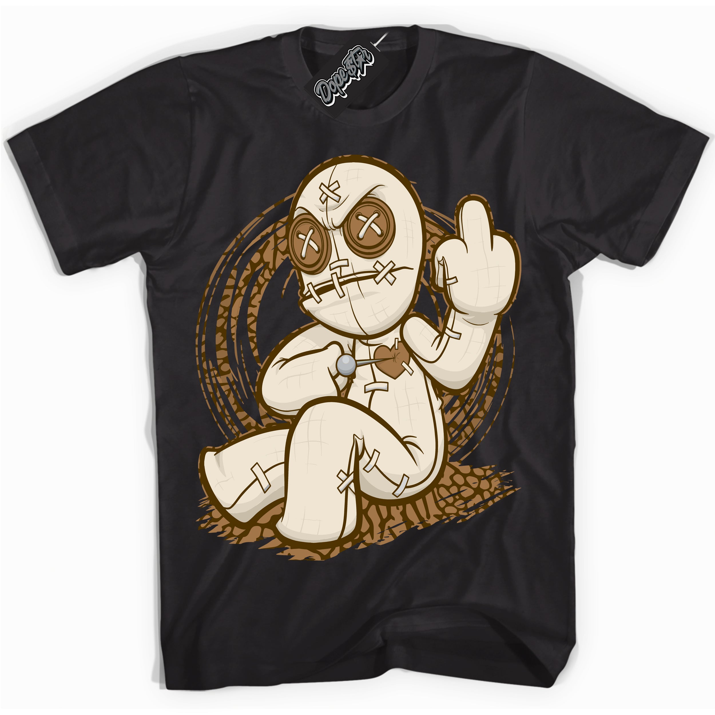 Cool Black graphic tee with “ VooDoo Doll ” design, that perfectly matches Palomino 3s sneakers 