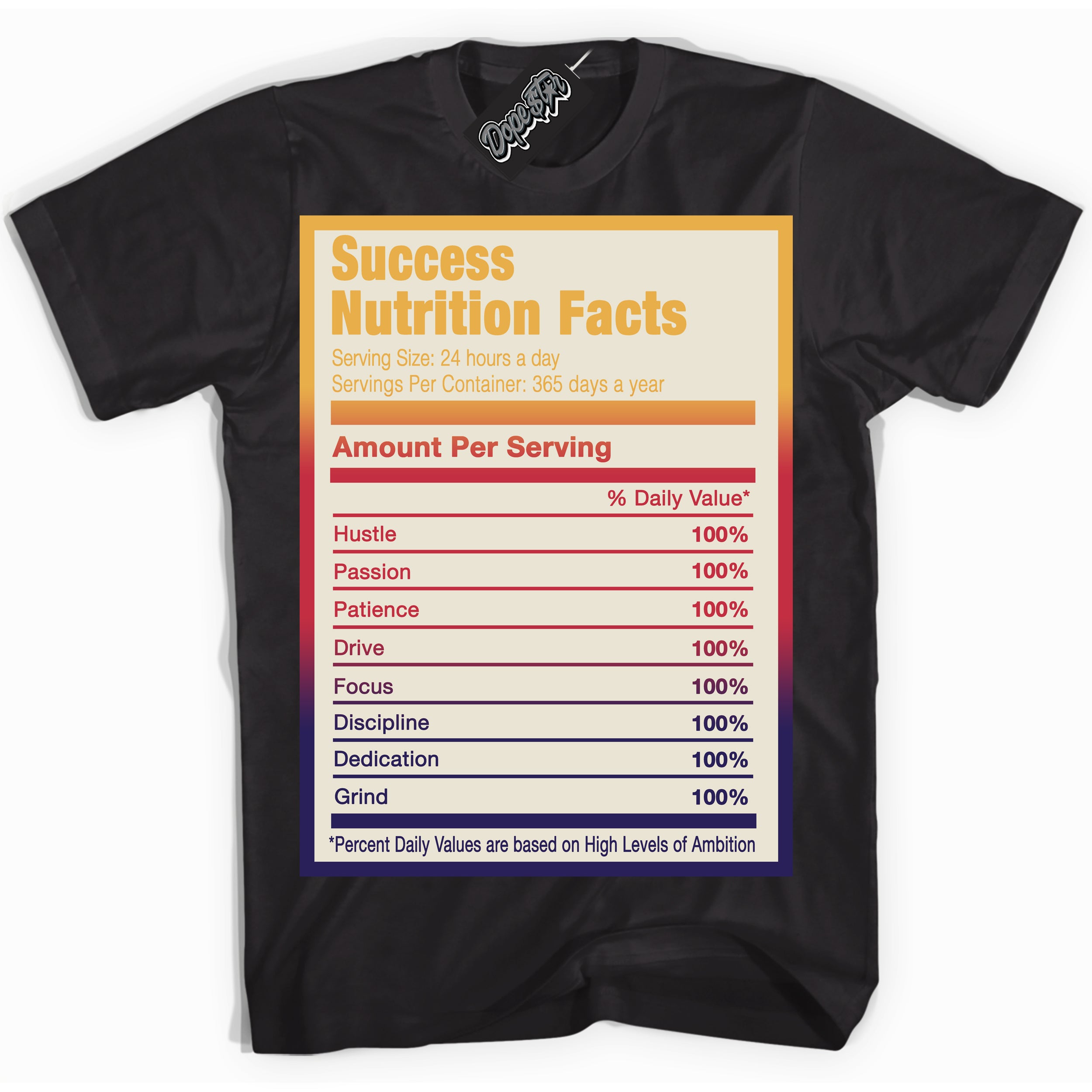 J Balvin Sunset 3s DopeStar Shirt Success Nutrition Graphic