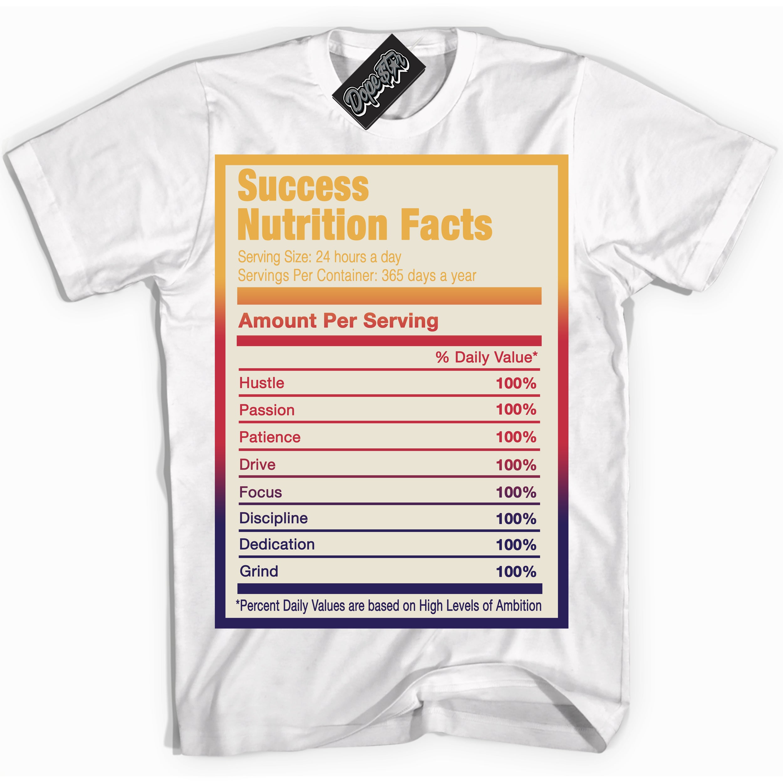 J Balvin Sunset 3s DopeStar Shirt Success Nutrition Graphic