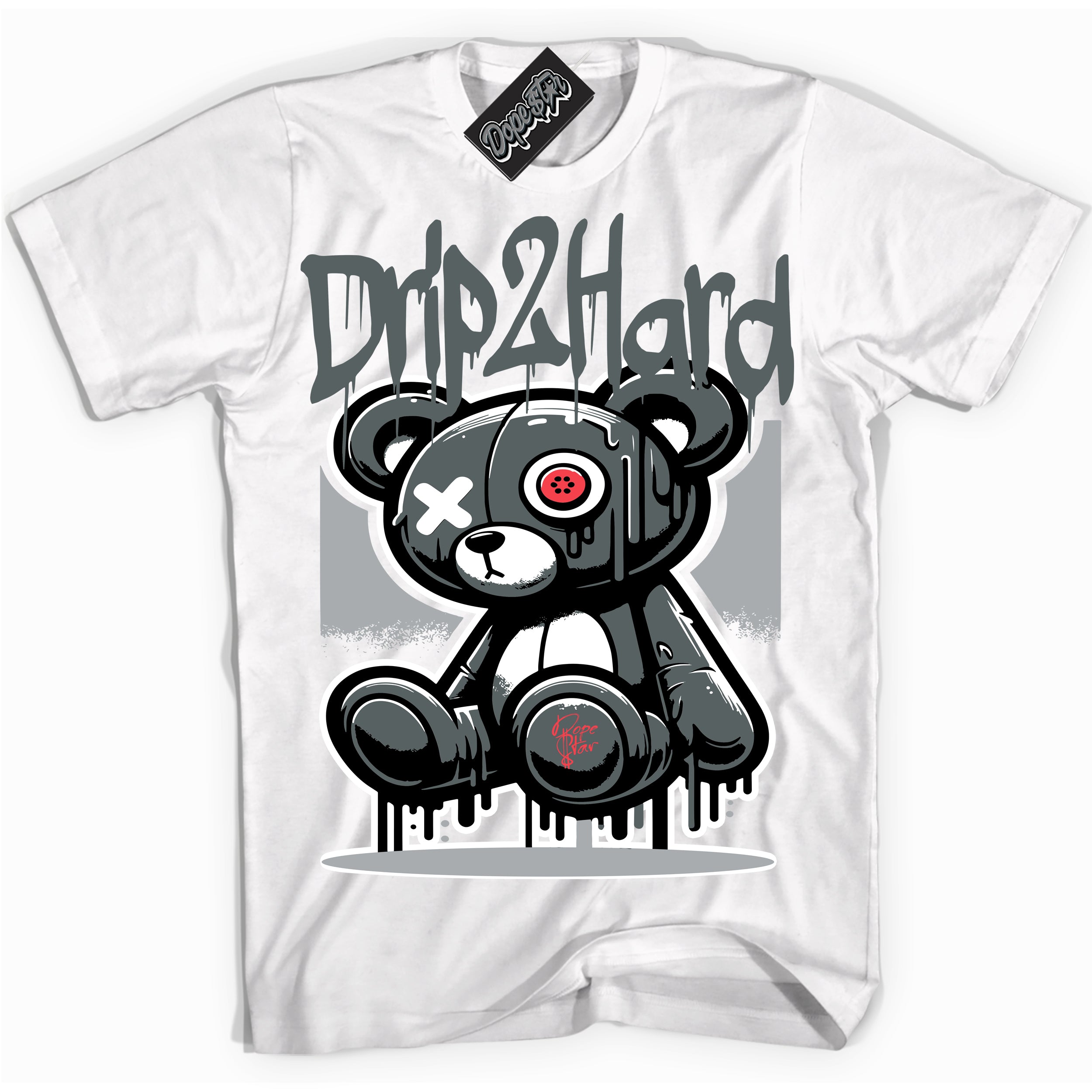 Cool White graphic tee with “ Drip 2 Hard ” design, that perfectly matches Infrared 4s
