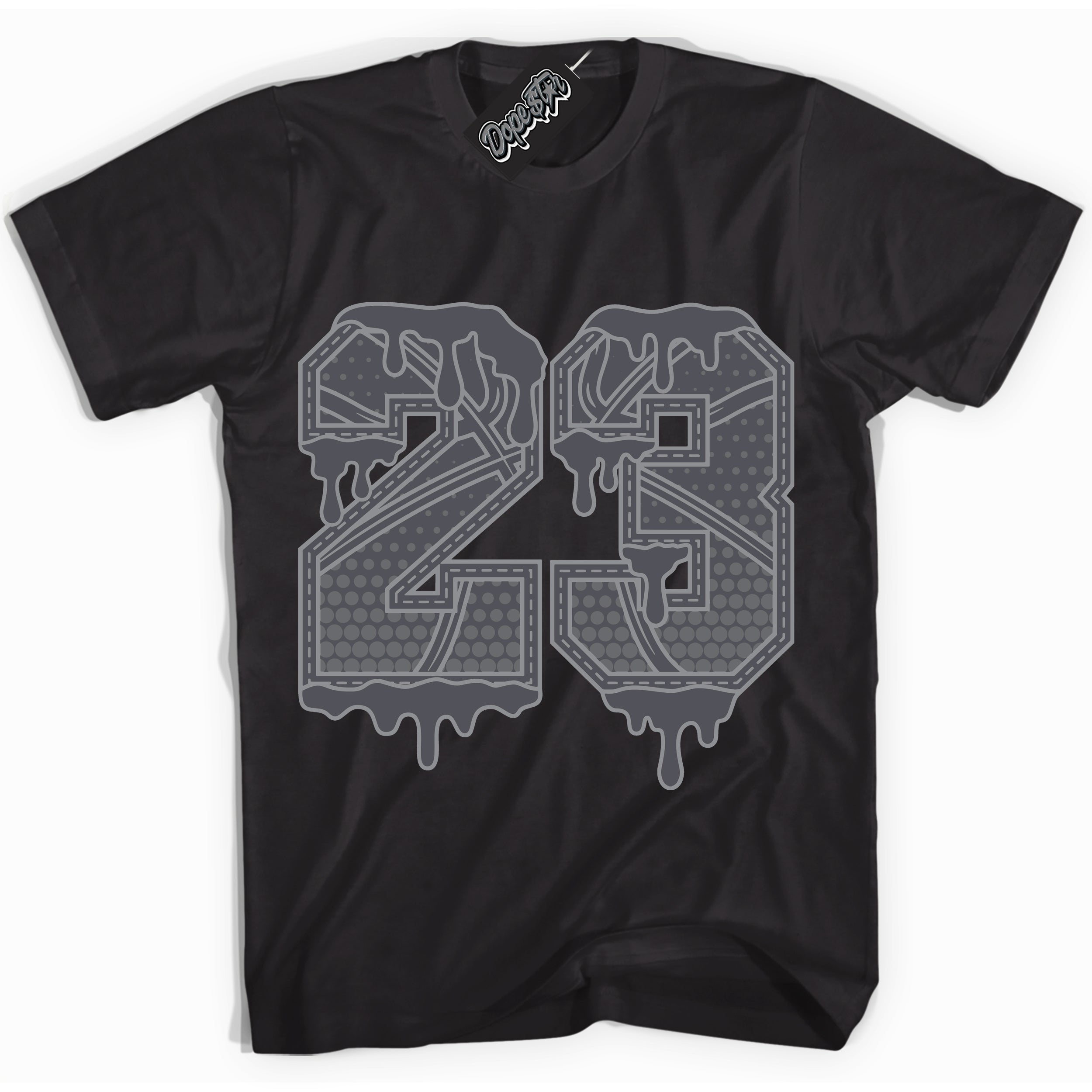 Cool Black Shirt with “ 23 Ball ” design that perfectly matches Paris Olympics Wet Cement 4s Jordans.
