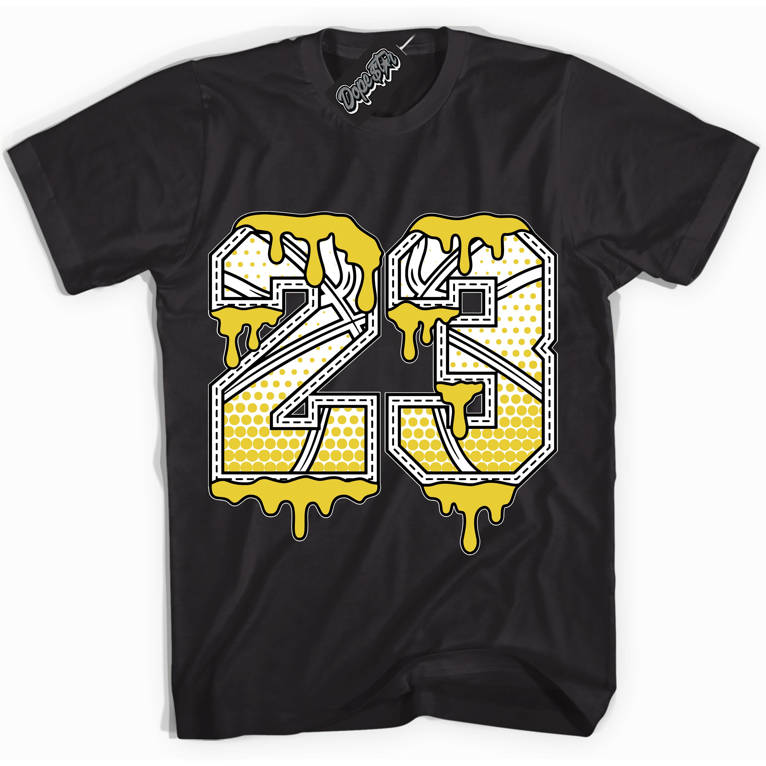 Cool Black Shirt with “ 23 Ball” design that perfectly matches Vivid Sulfur 4s Jordans.
