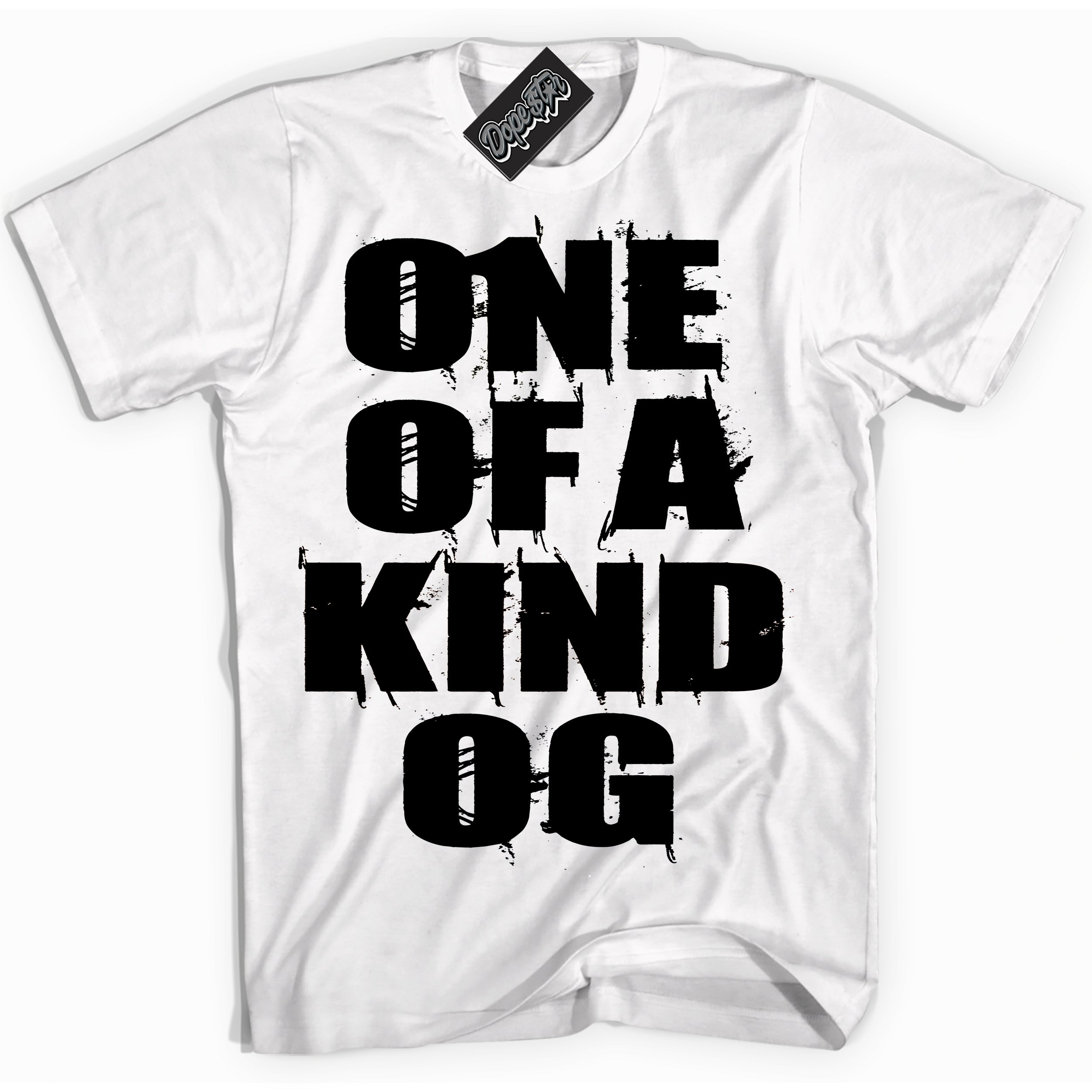 Cool White Shirt with “One Of A Kind” design that perfectly matches the White Thunder 4s Jordans.