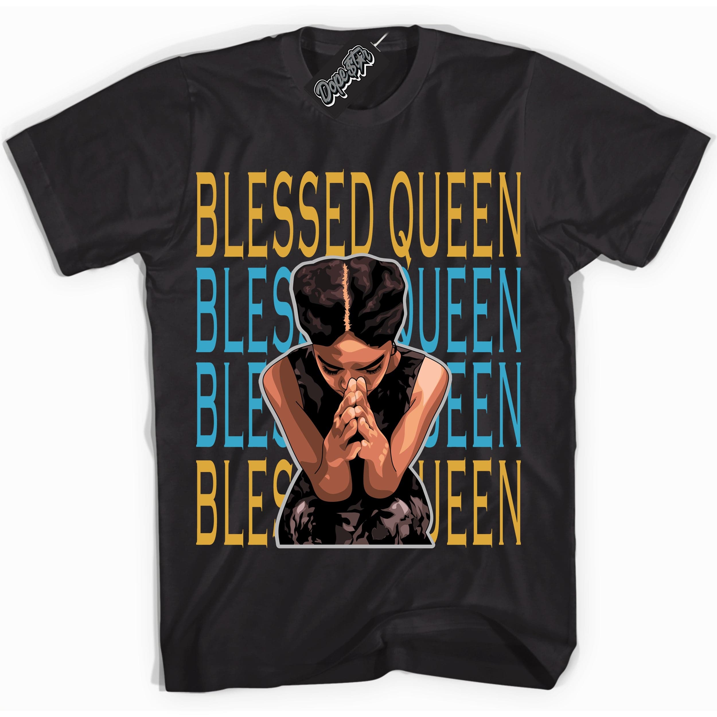 Aqua 5s DopeStar Shirt Blessed Queen Graphic