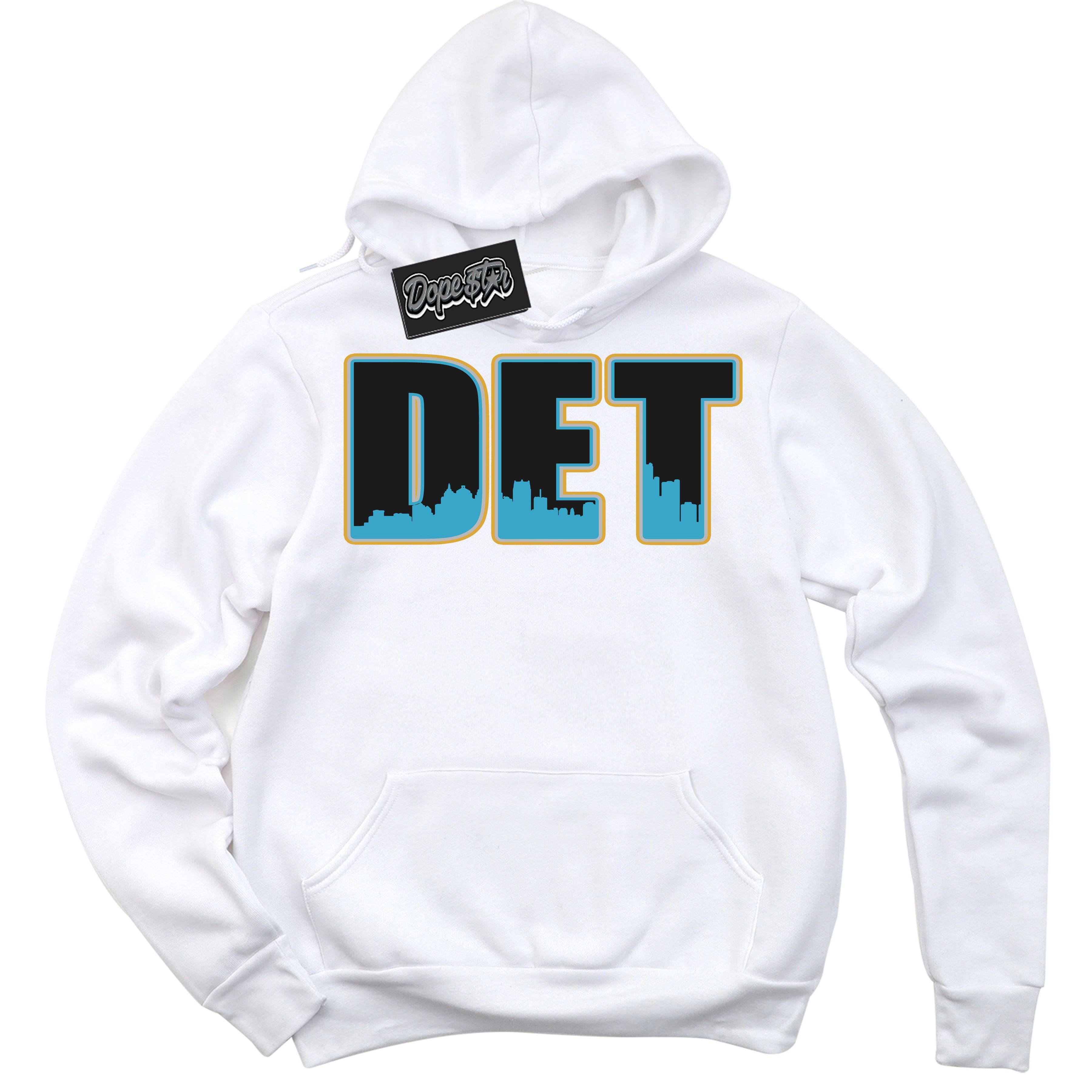 Aqua 5s DopeStar Hoodie Detroit Graphic