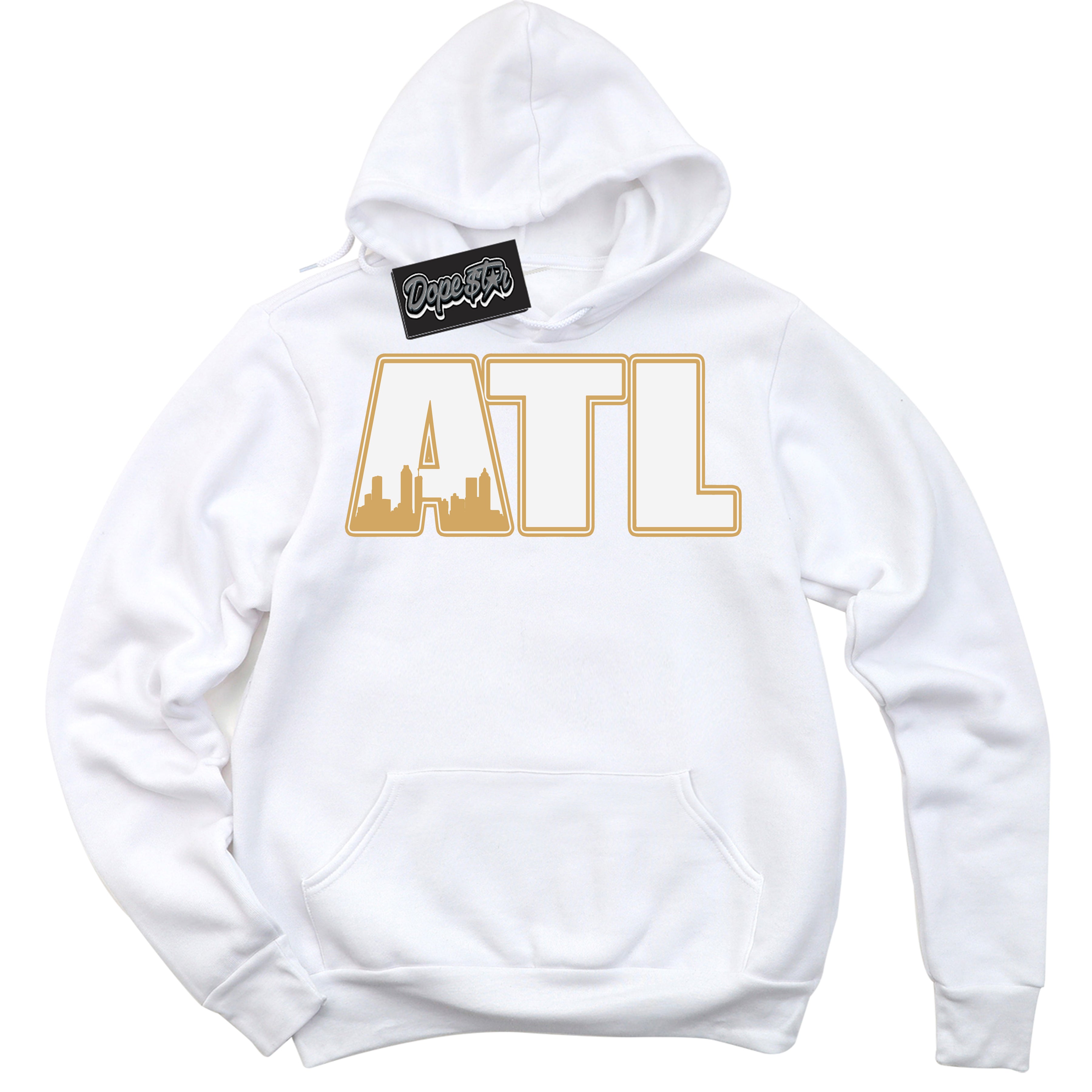 Cool White Hoodie with “ Atlanta ”  design that Perfectly Matches Craft Paris 6s Jordans.
