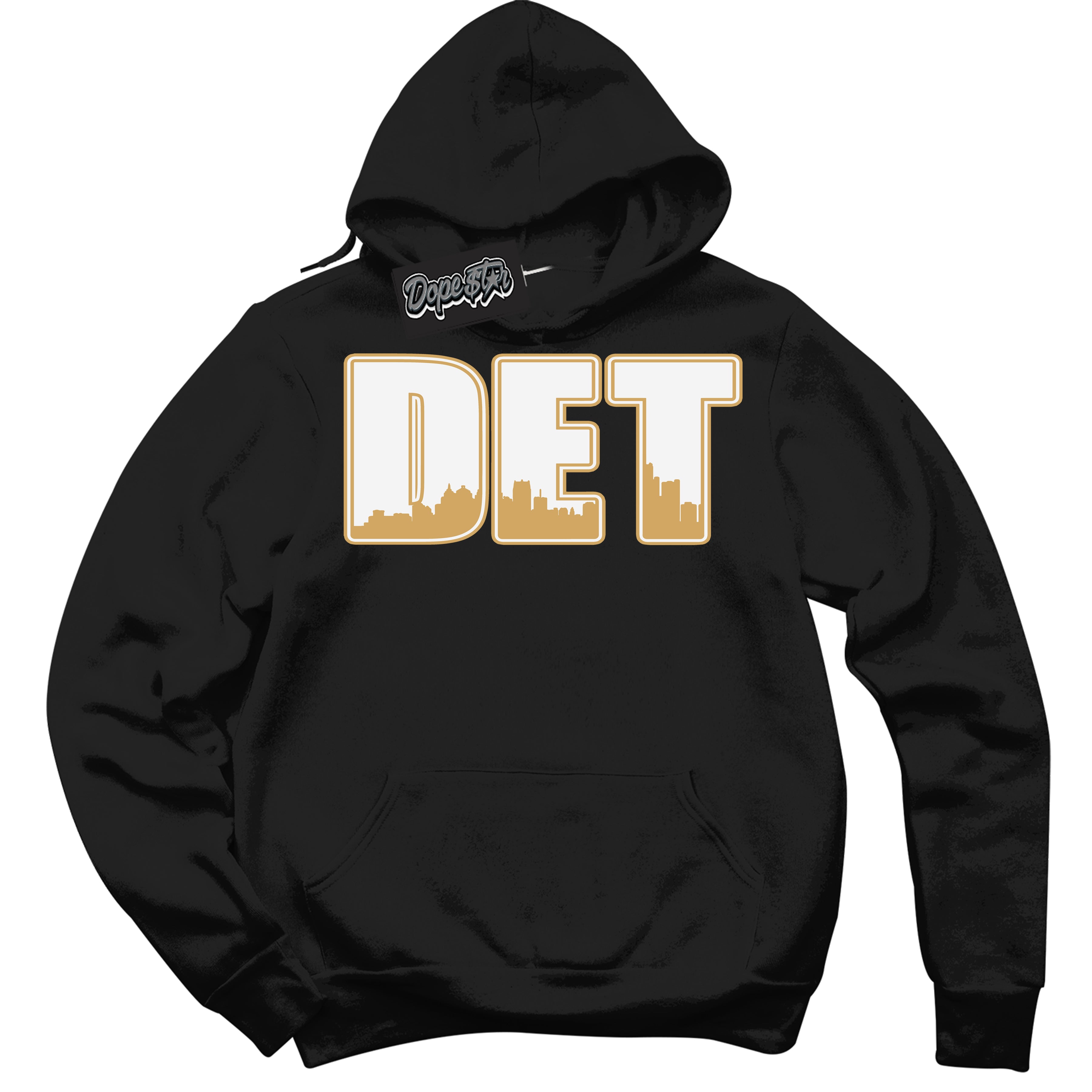 Cool Black Hoodie with “ Detroit ”  design that Perfectly Matches Craft Paris 6s Jordans.
