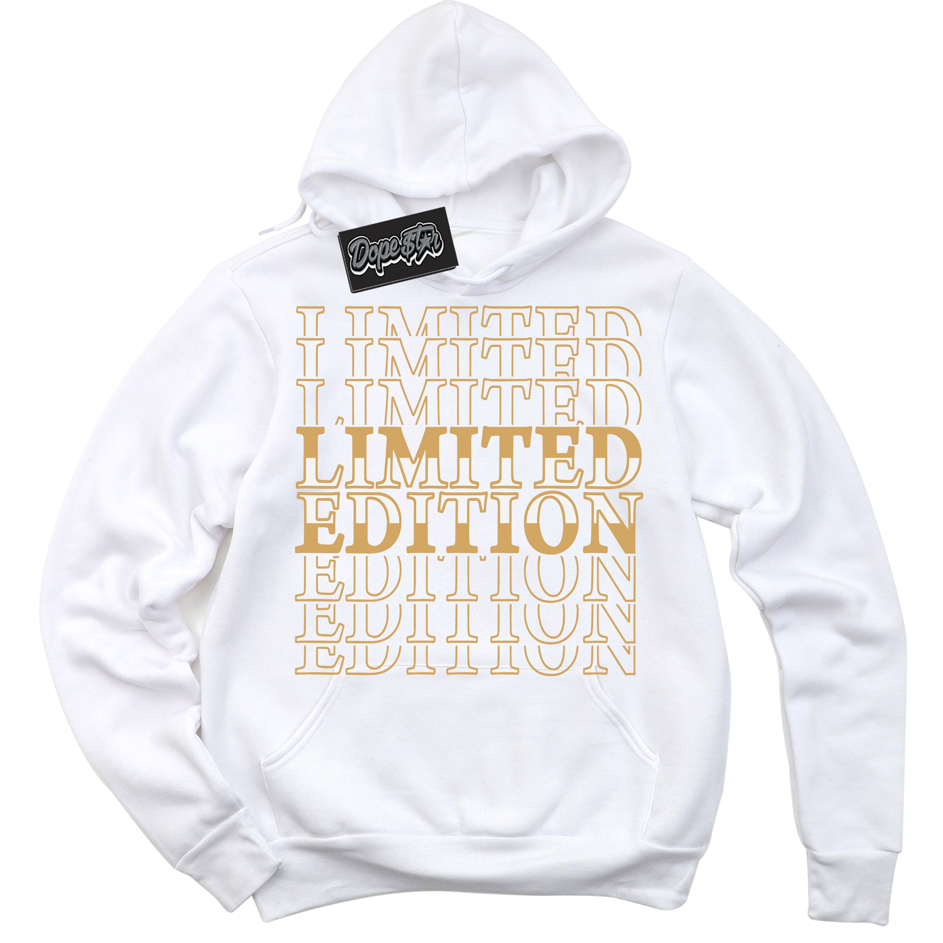 Cool White Hoodie with “ Limited Edition ”  design that Perfectly Matches Craft Paris 6s Jordans.
