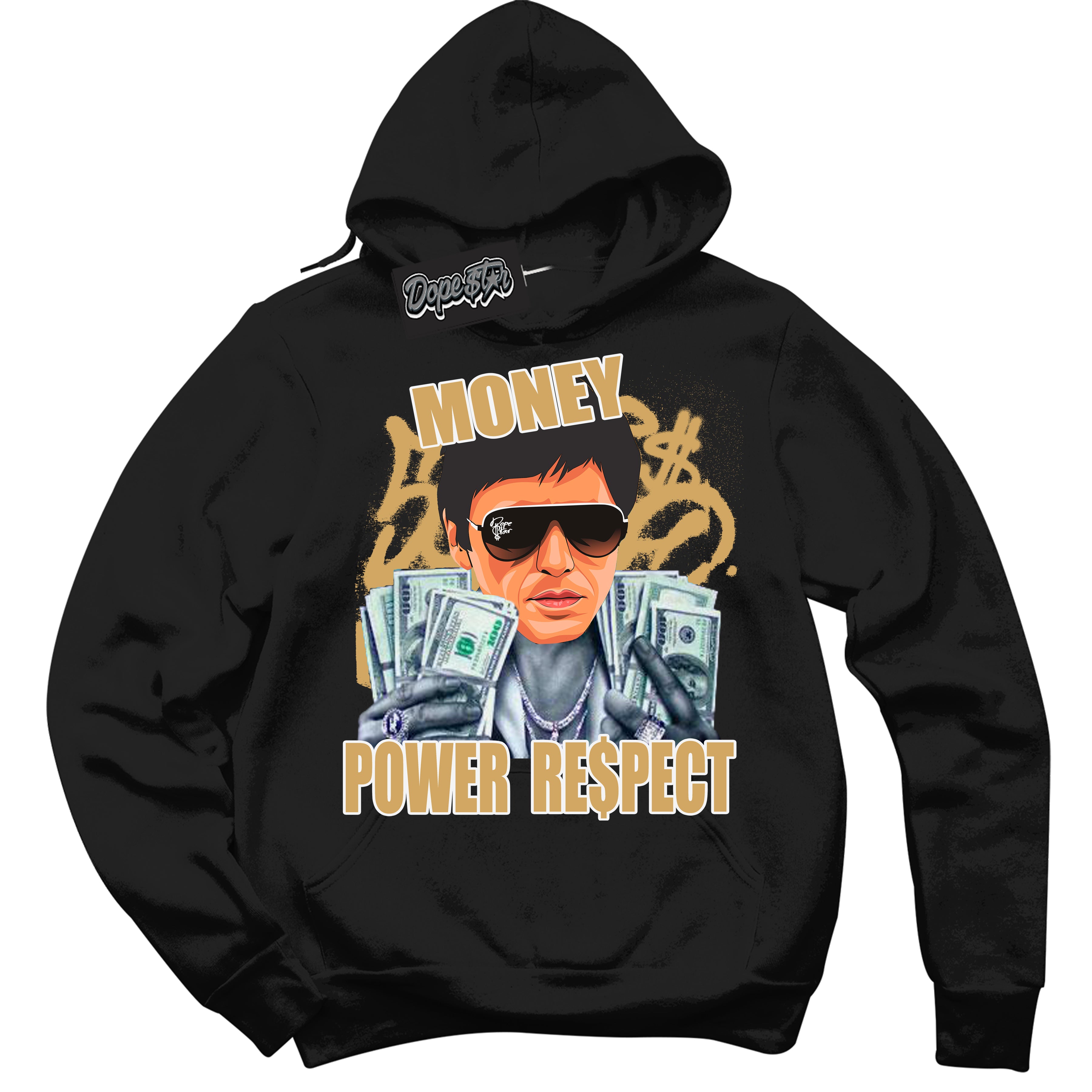 Cool Black Hoodie with “ Tony Montana ”  design that Perfectly Matches Craft Paris 6s Jordans.
