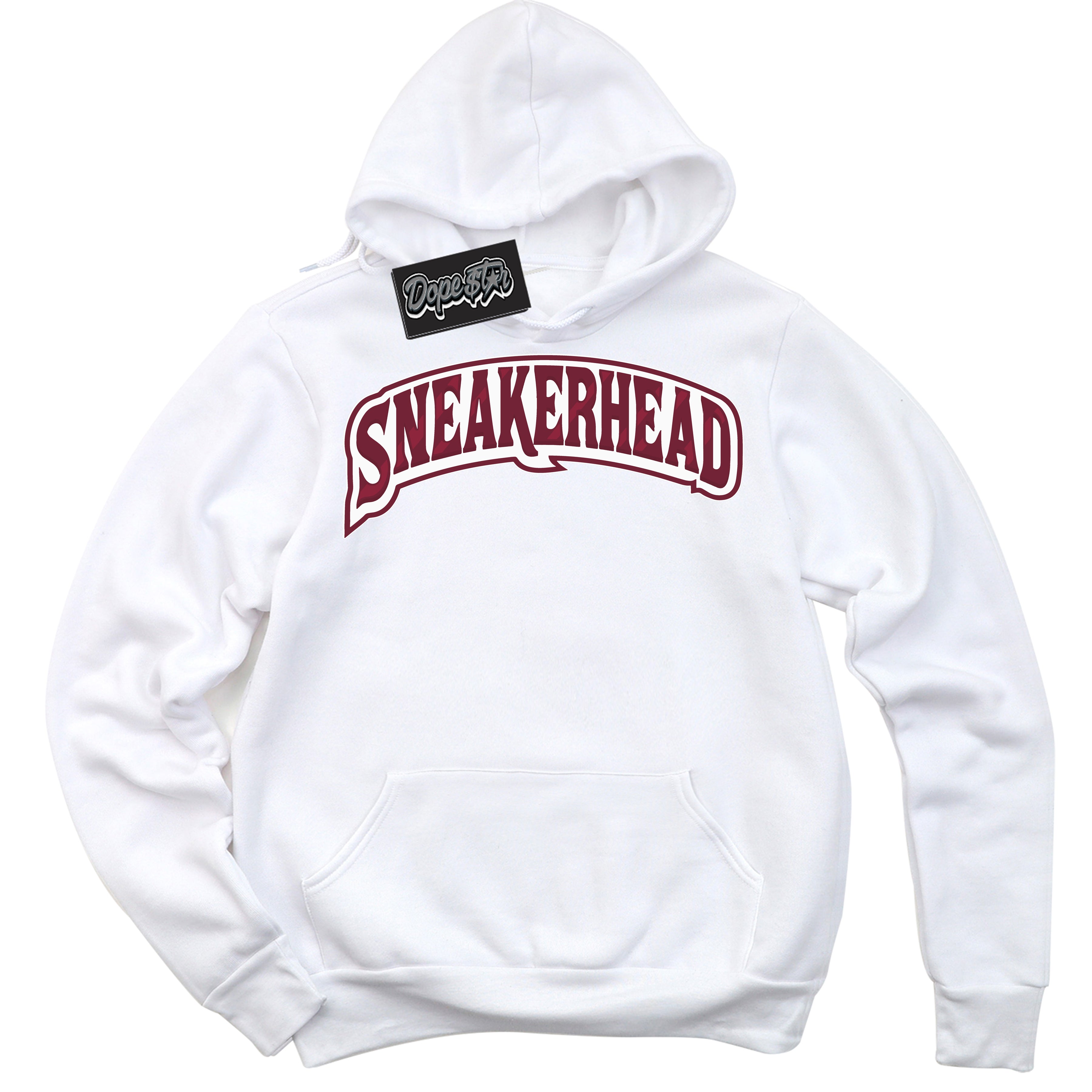 AJ6 Rings Team Red ‘Sneakerhead – White Streetwear Hoodie | Sneaker Matching sweatshirt for AJ6 Rings Team Red | Graphic Hoodie for Men & Women Streetwear by Sneaker Shirts Outlet.